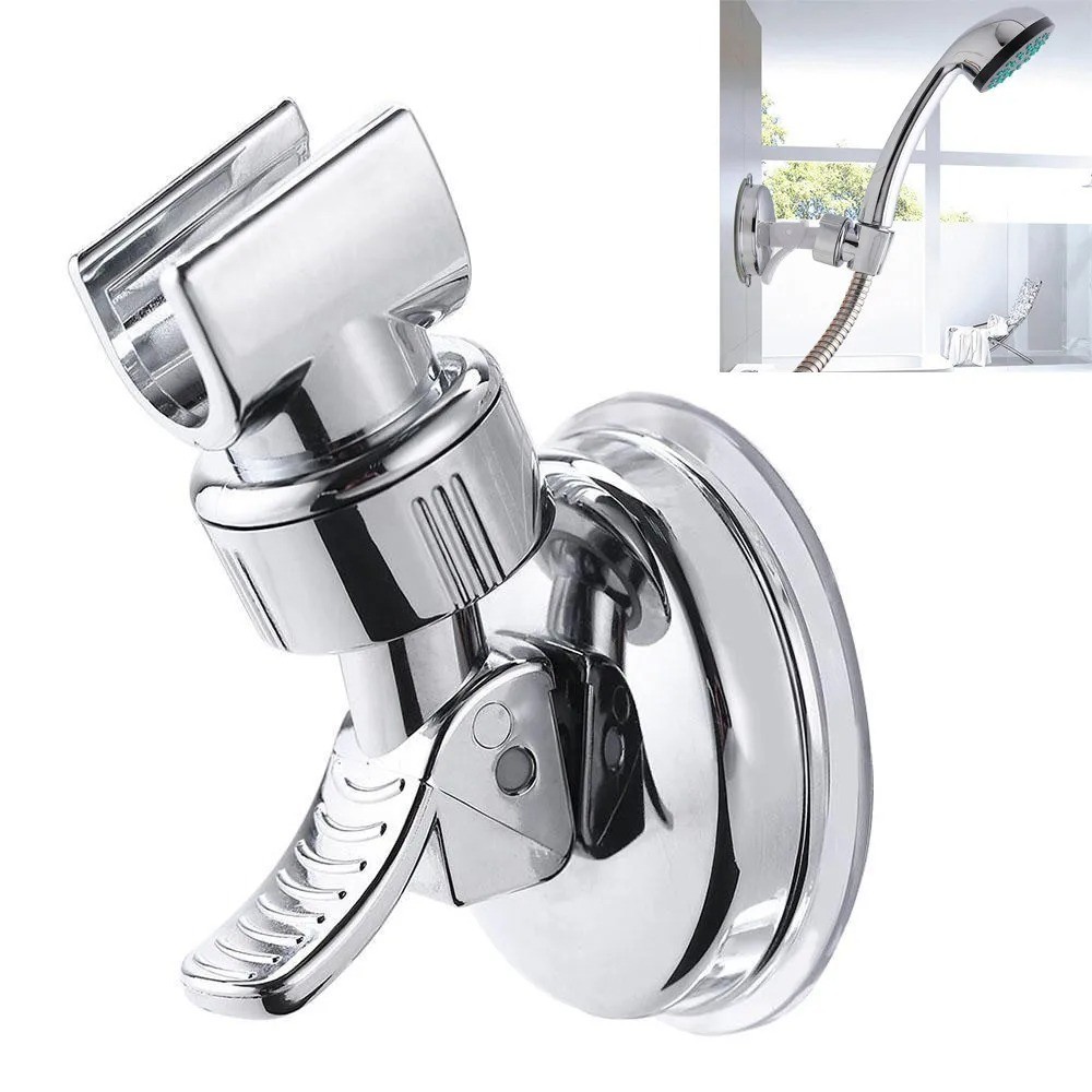 Adjustable Shower Head Holder Suction Cup Handheld Showerhead Wall Mount Bracket