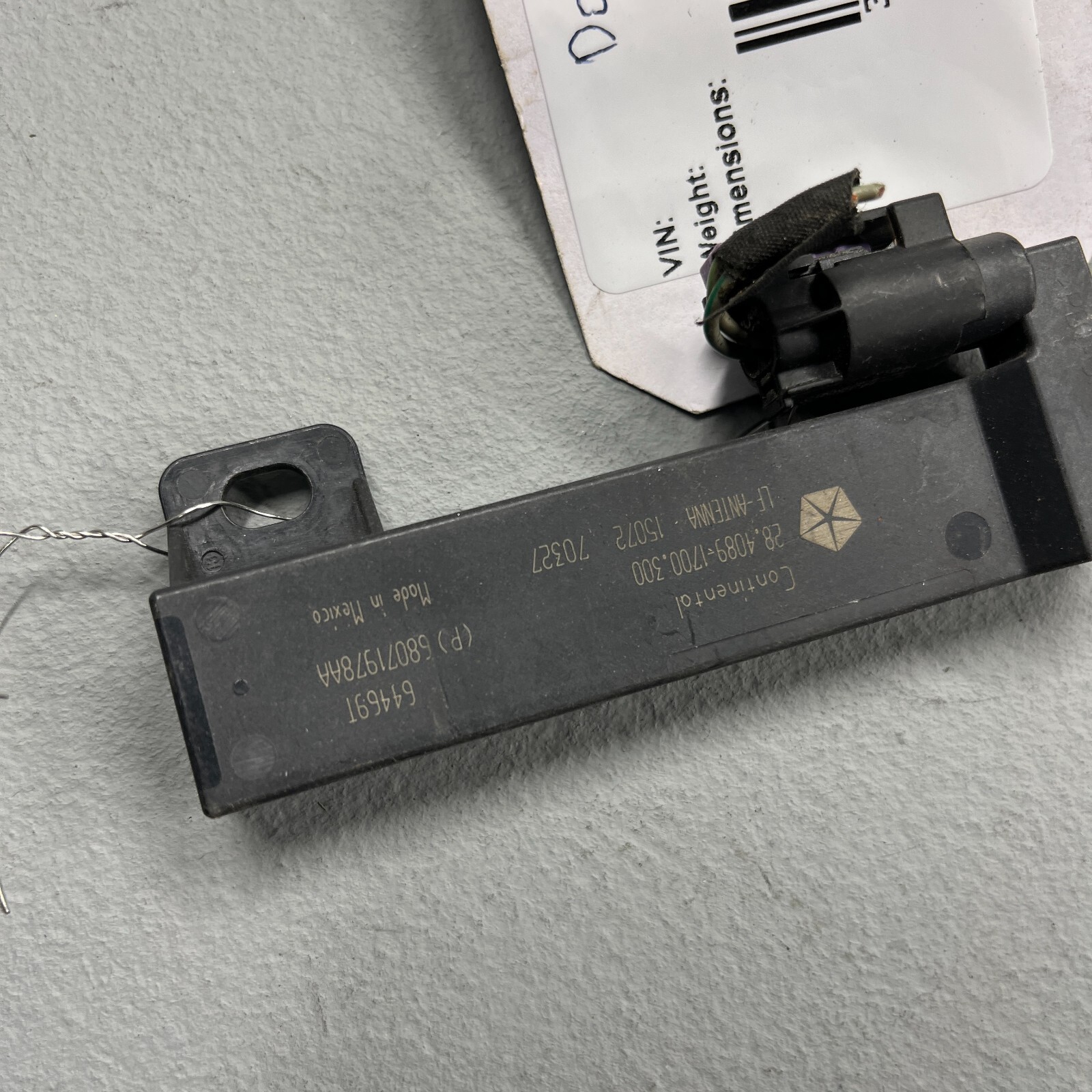 Dodge Chrysler Jeep 2011-2023 Keyless Entry Smart Key Antenna Control Module OEM