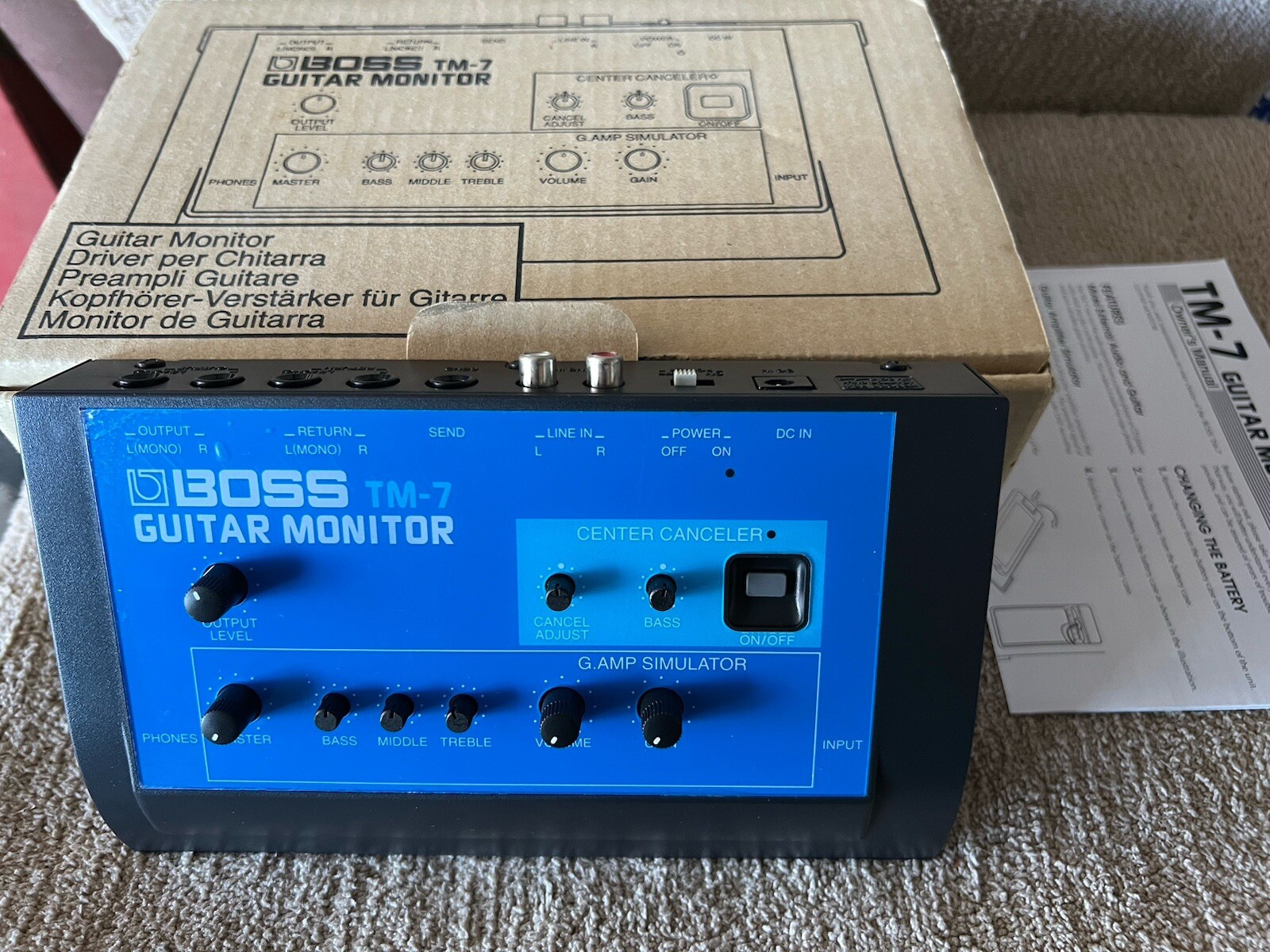 BOSS TM-7 Guitar Monitor Controller with Box & Power Supply