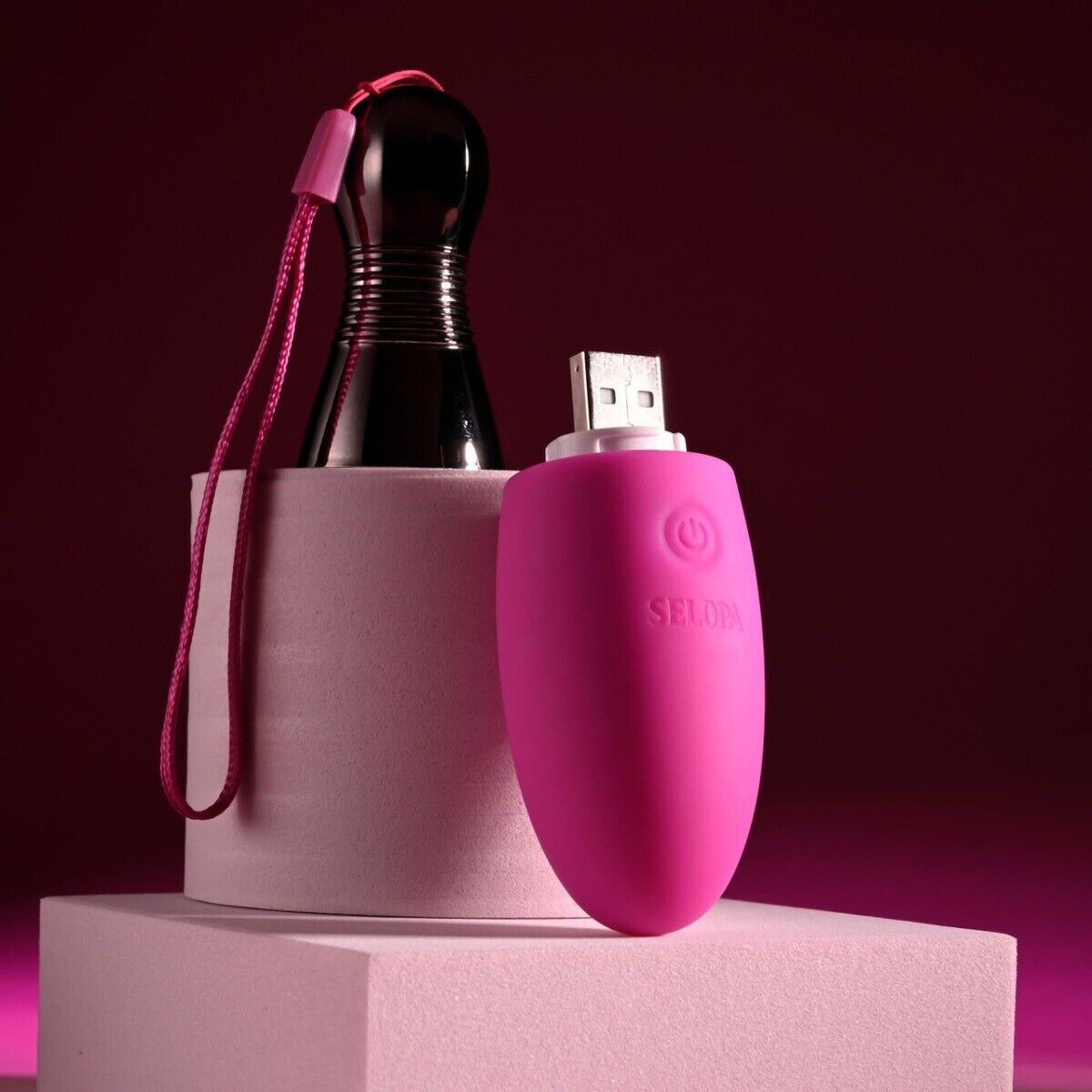 Selopa Companion Rechargeable Silicone Vibrating Egg Bullet Vibrator Sex Toys