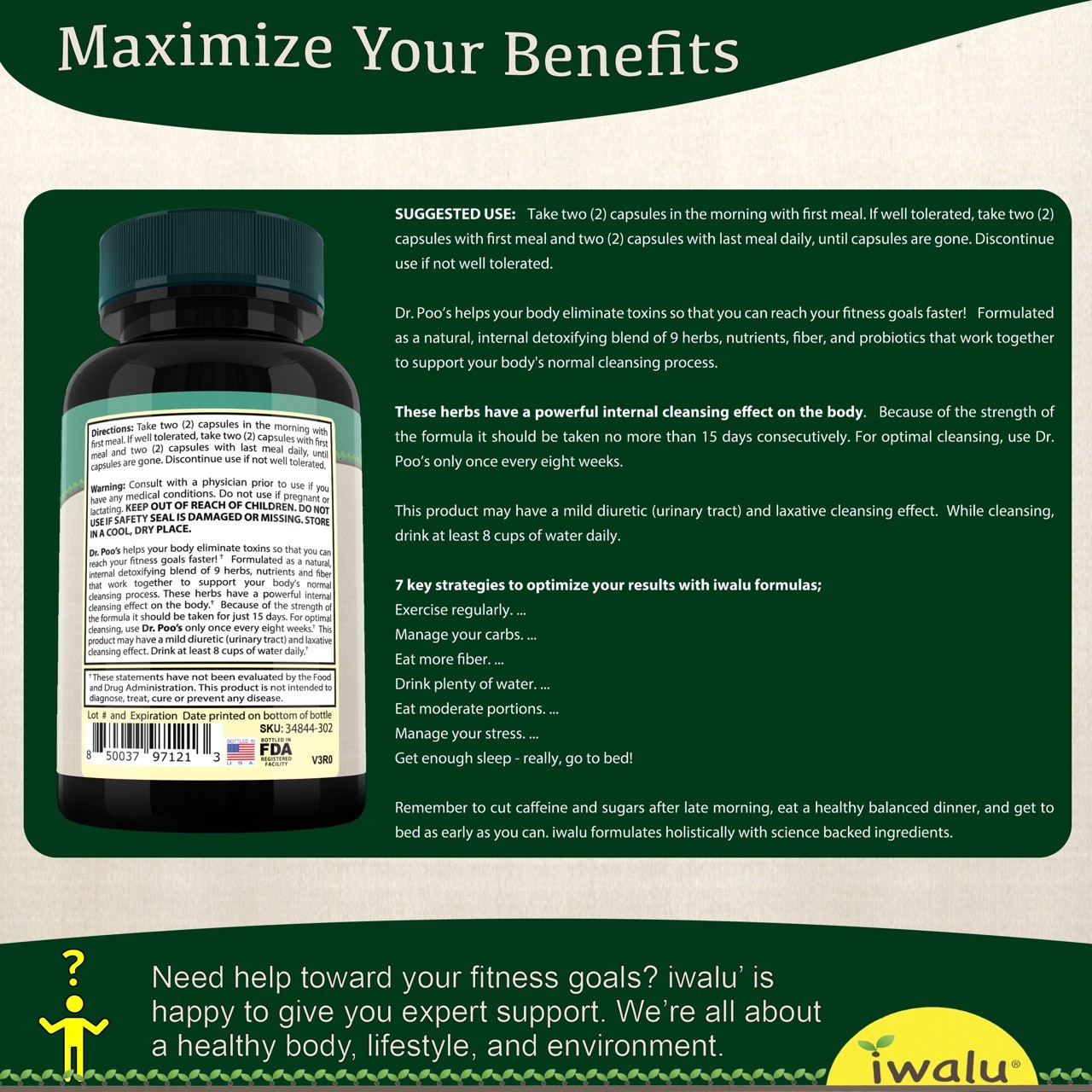DR POOS | #1 Sugar Cleanse | *FAST FREE SHIPPING* Same Day - USA MADE