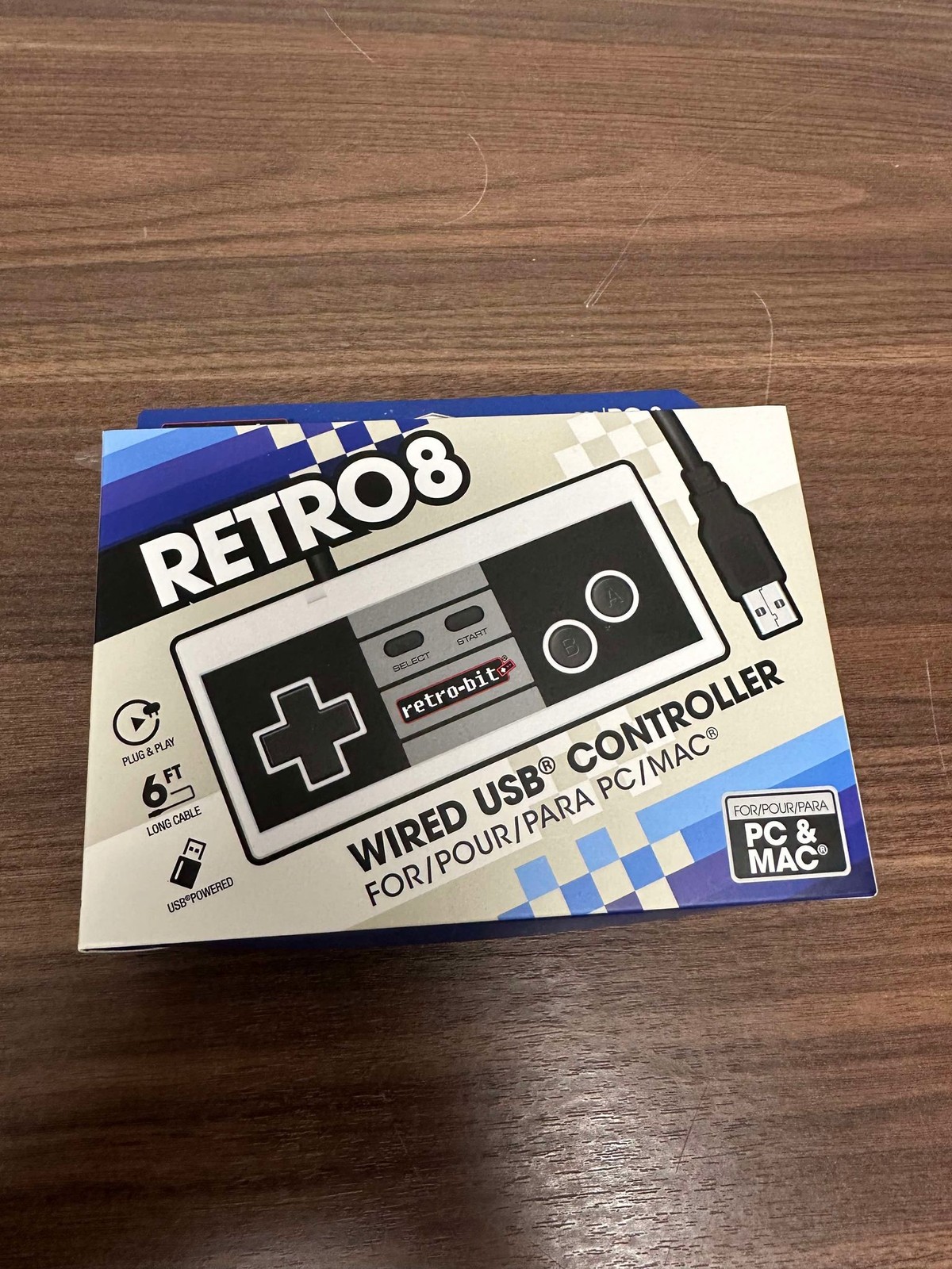 Retro-Bit NES Style USB Controller For PC And MAC Retro-Bit PC/Mac/Linux 9E