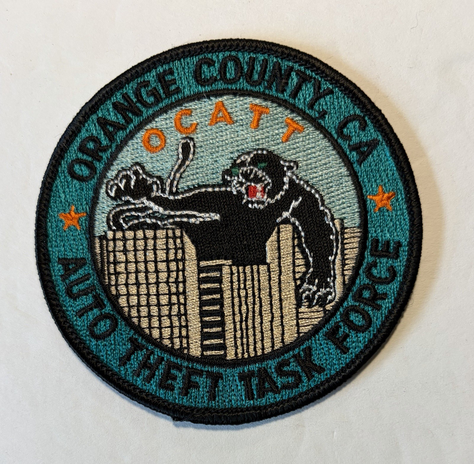CALIFORNIA OCATT ORANGE COUNTY AUTO THEFT TASK FORCE POLICE SHERIFF PATCH #D30