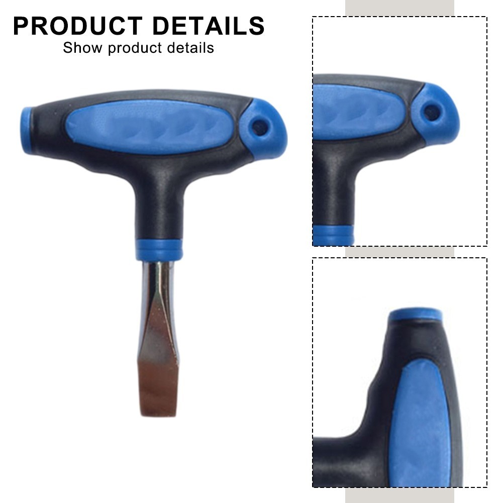 Flat Head Screwdriver With Comfortable Grip For Quick Release Applications