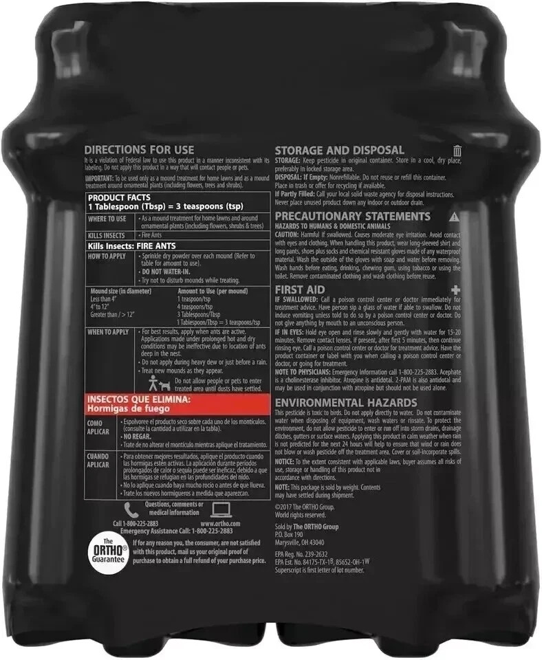 ORTHO Orthene Fire Ant Killer - 12oz (2 Pack) BEST SELLER-FAST SHIPPING