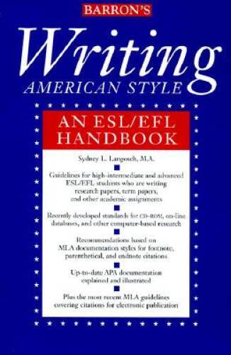 Writing American Style: An ESL/EFL Handbook - Paperback - GOOD
