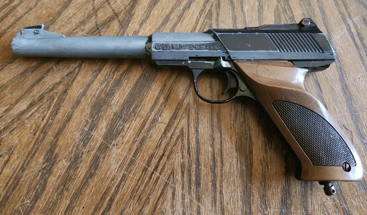 PARTS/REPAIR Vintage Daisy Rogers AR, USA Powerline Model 200 Co2 Pistol BB Gun