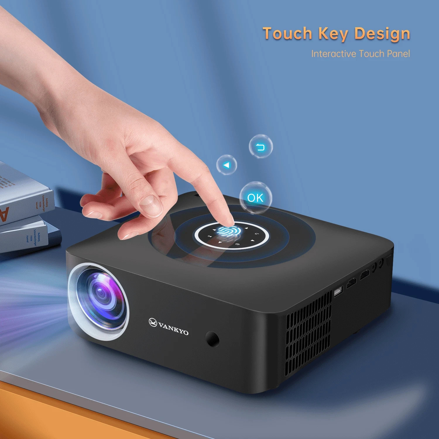 Vankyo E30WT 170" Class Full HD 1080p LED Projector with 100" Projector Screen™