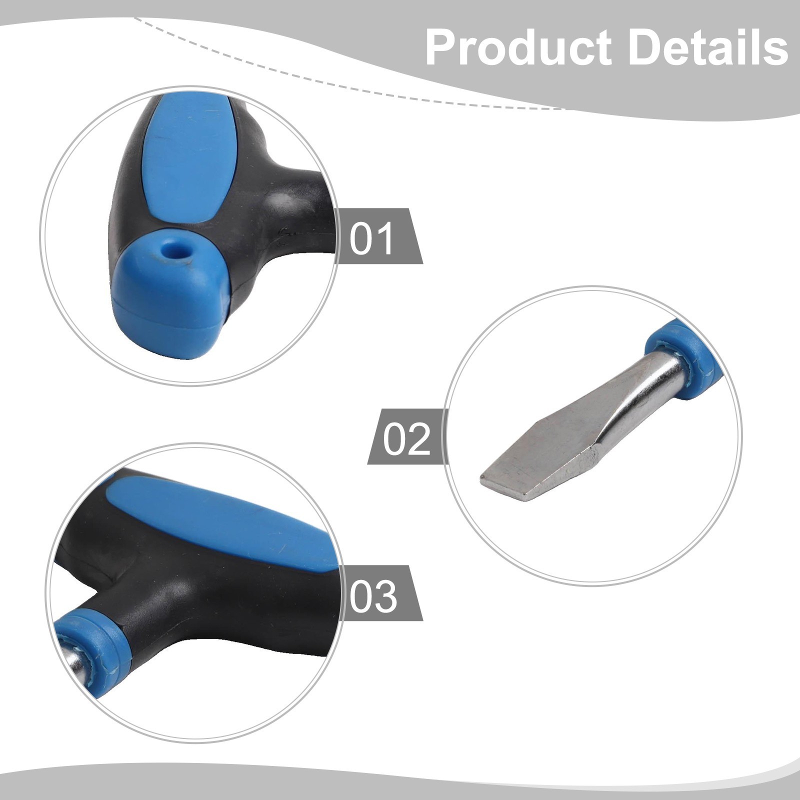 Flat Head Screwdriver With Comfortable Grip For Quick Release Applications