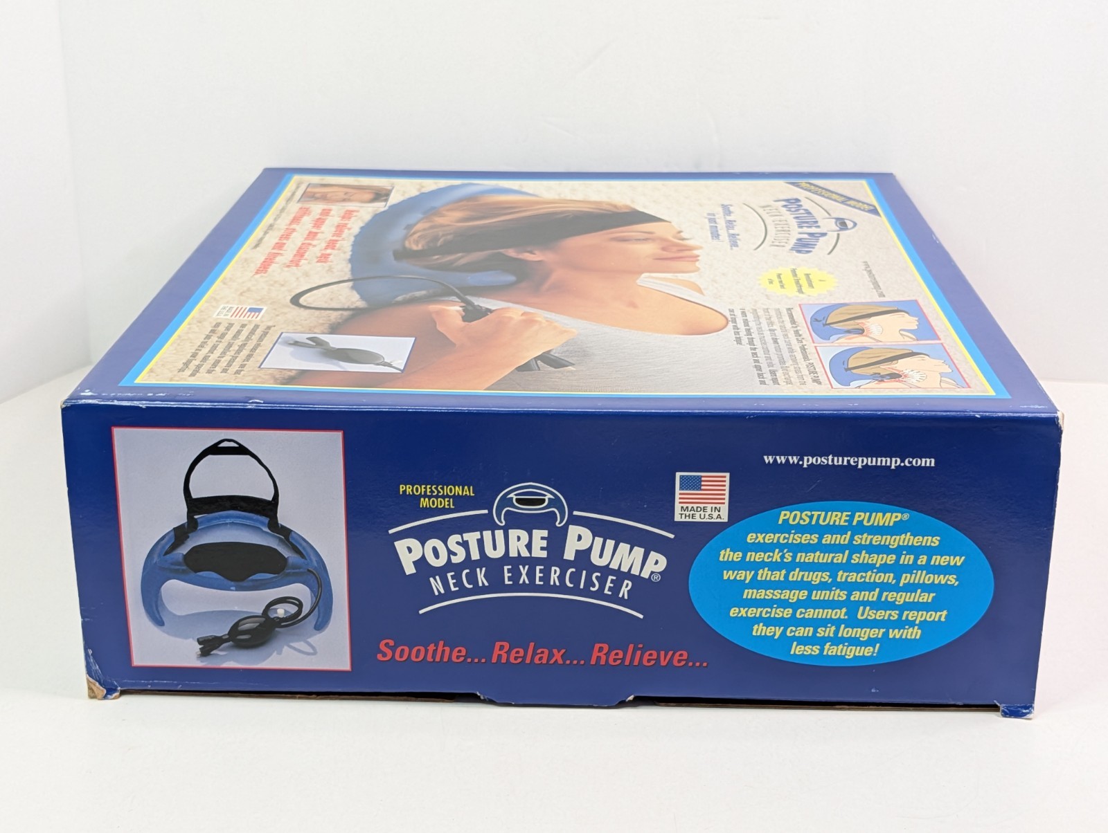 Posture Pump Neck Exerciser Professional Model with Head & Chin Strap