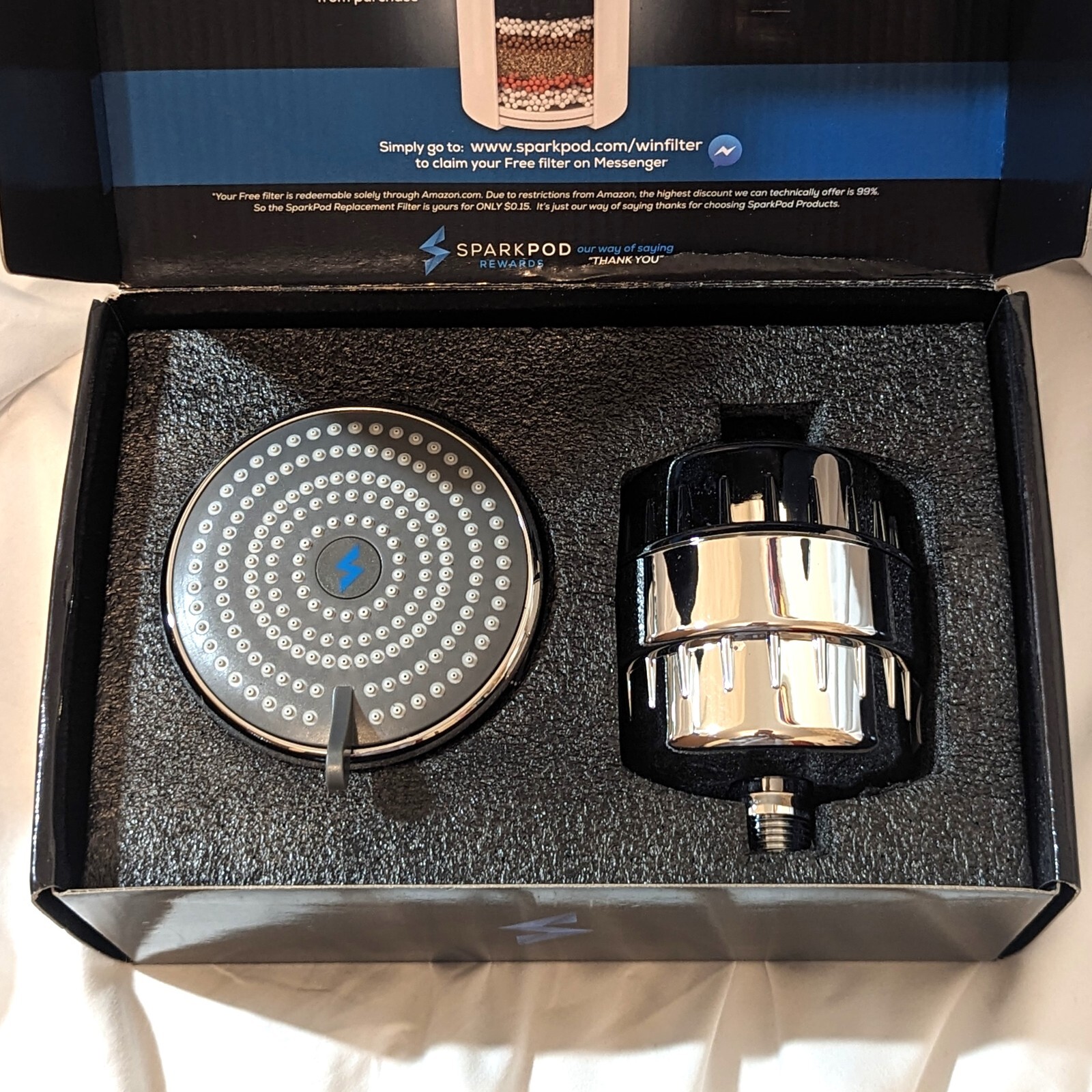 High Pressure Filtered Showerhead