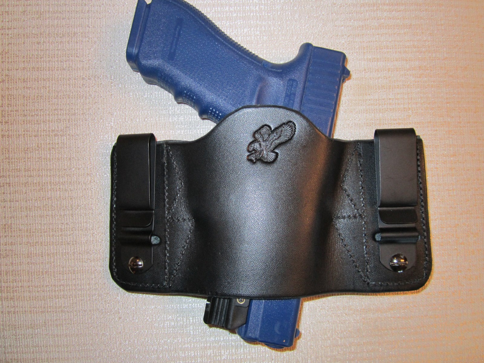 FITS S & W WITH LASERS,FULLY AMB. & UNIVERSAL FIT, IWB OR OWB, R & L HAND