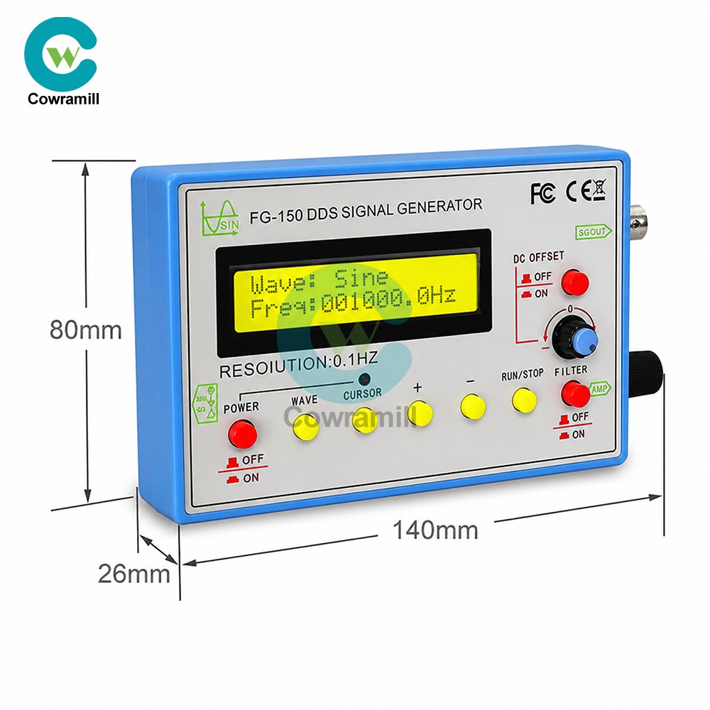 FG-150 DDS High-Precision Frequency Signal Generator with 15 Adjustable Waveform