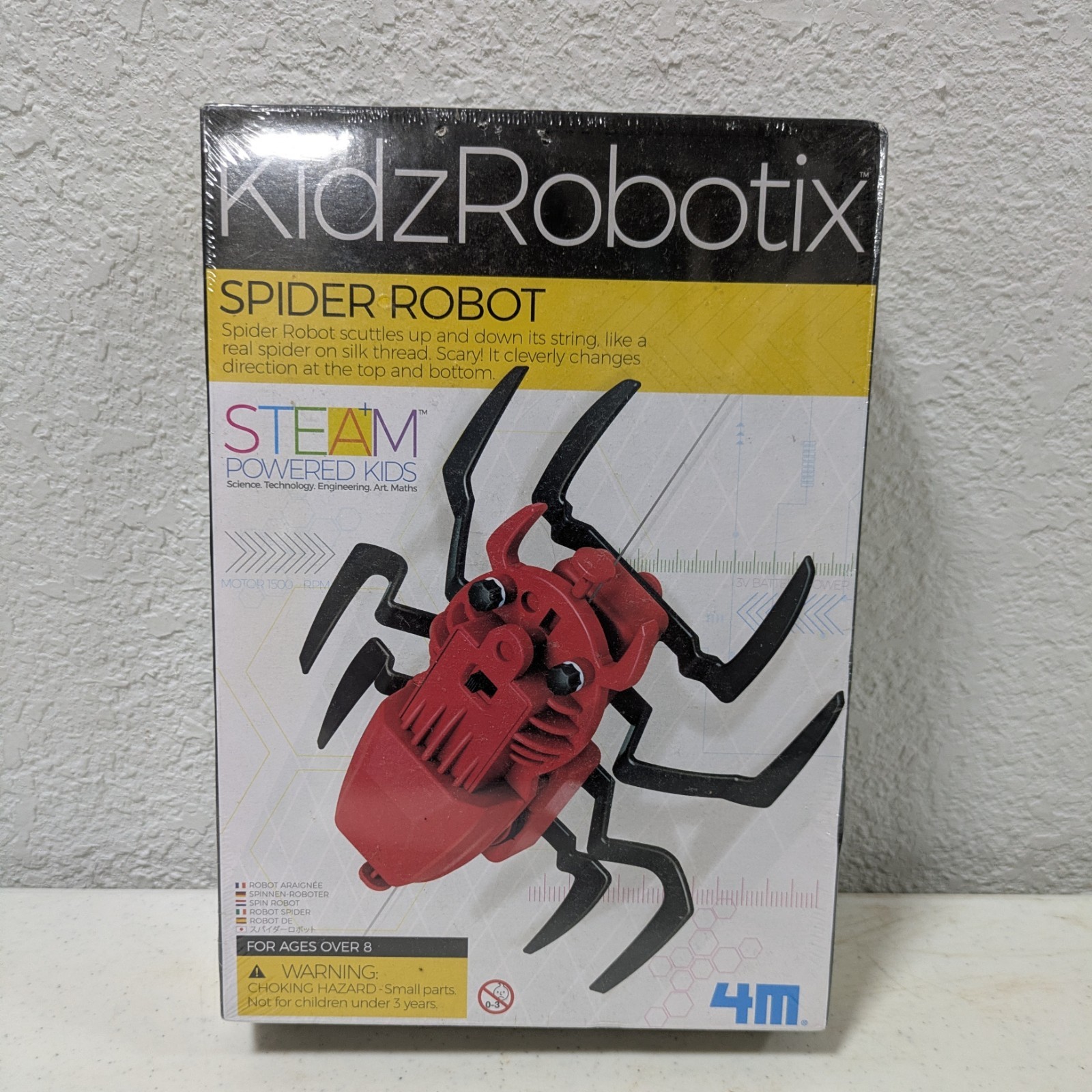 KidzRobotix Spider Robot Kit - 4M STEAM Powered Kids Educational Toy -New/Sealed