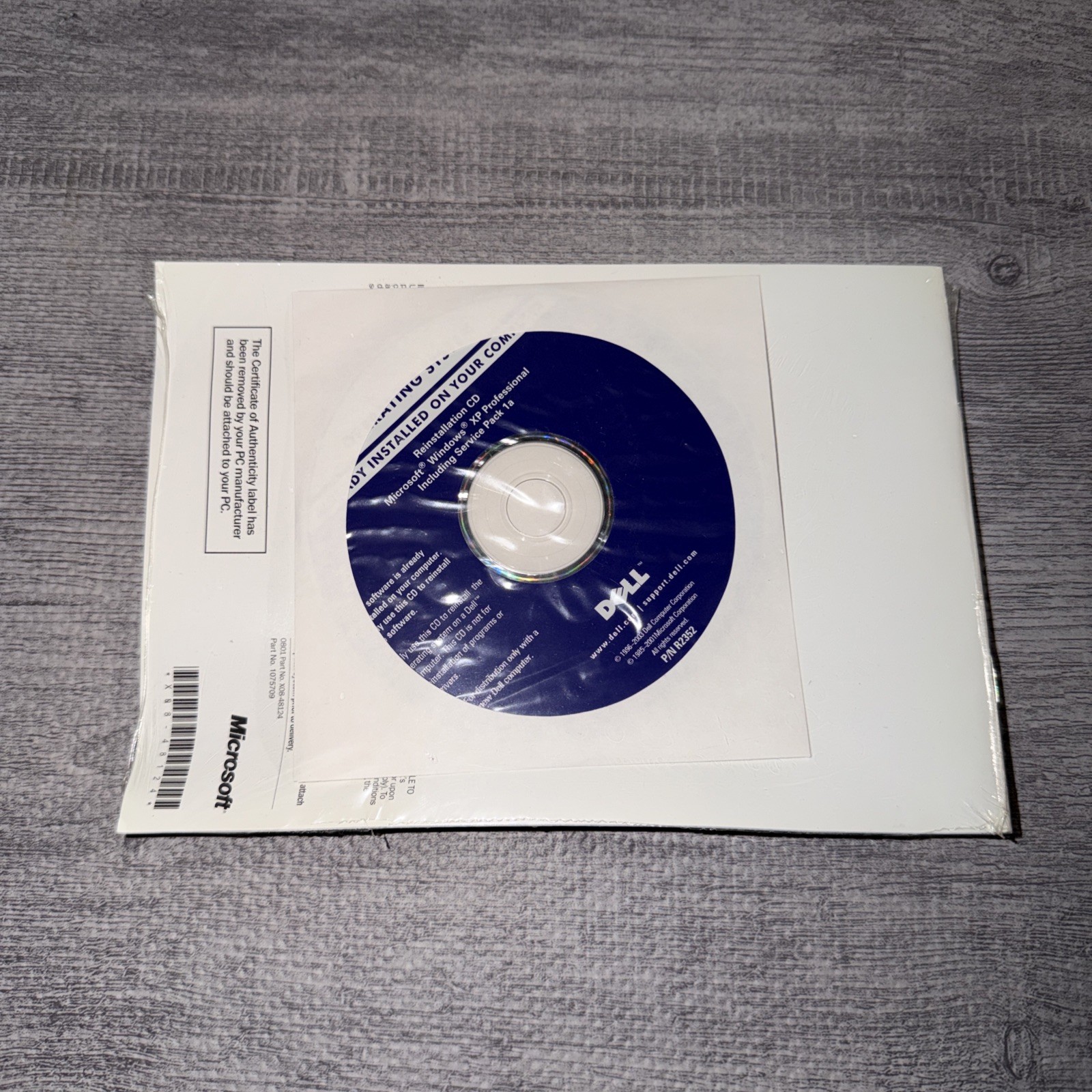 2002 MICROSOFT WINDOWS XP PROFESSIONAL SOFTWARE NOS SEALED
