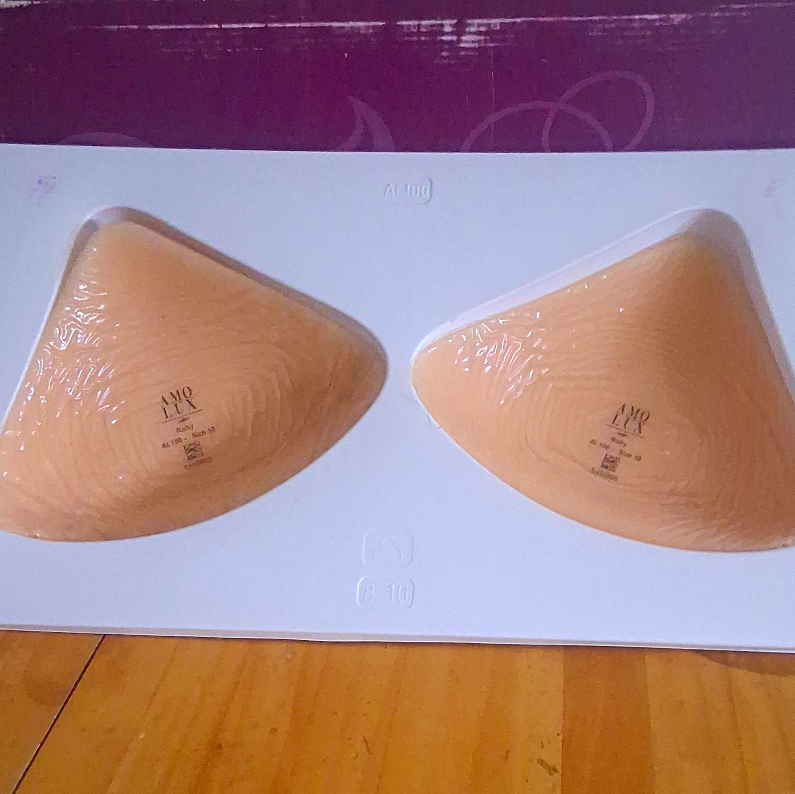 Amo Lux Ruby Breast Form Prosthesis Pair Size 10 AL100 (Amoena)