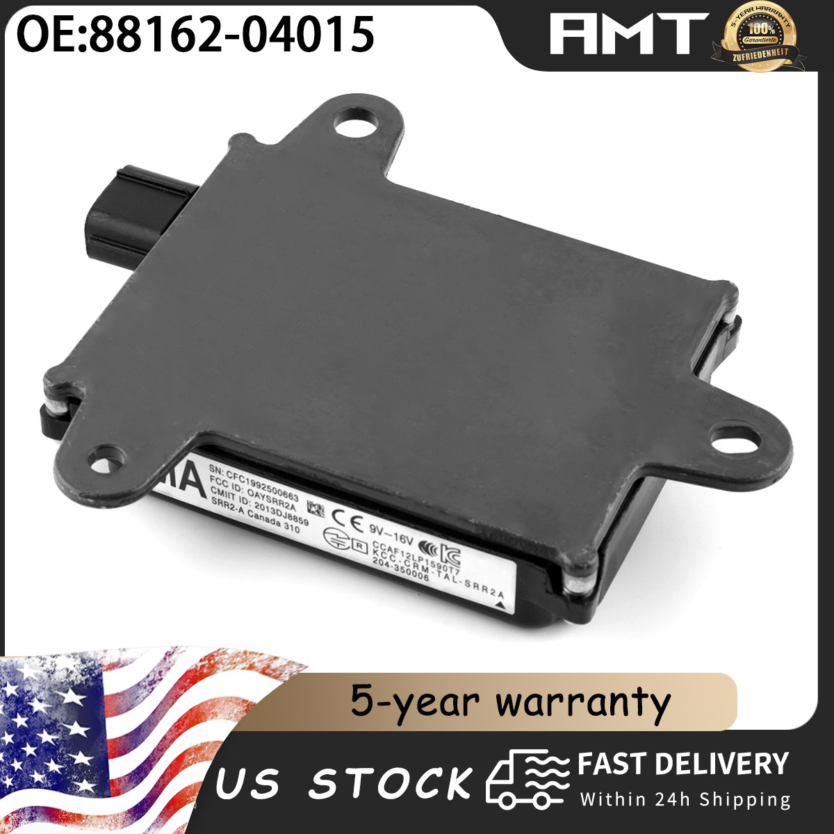 Blind Spot Monitor System Sensor For 2016-2021 Toyota Tacoma L/R OEM 88162-04015