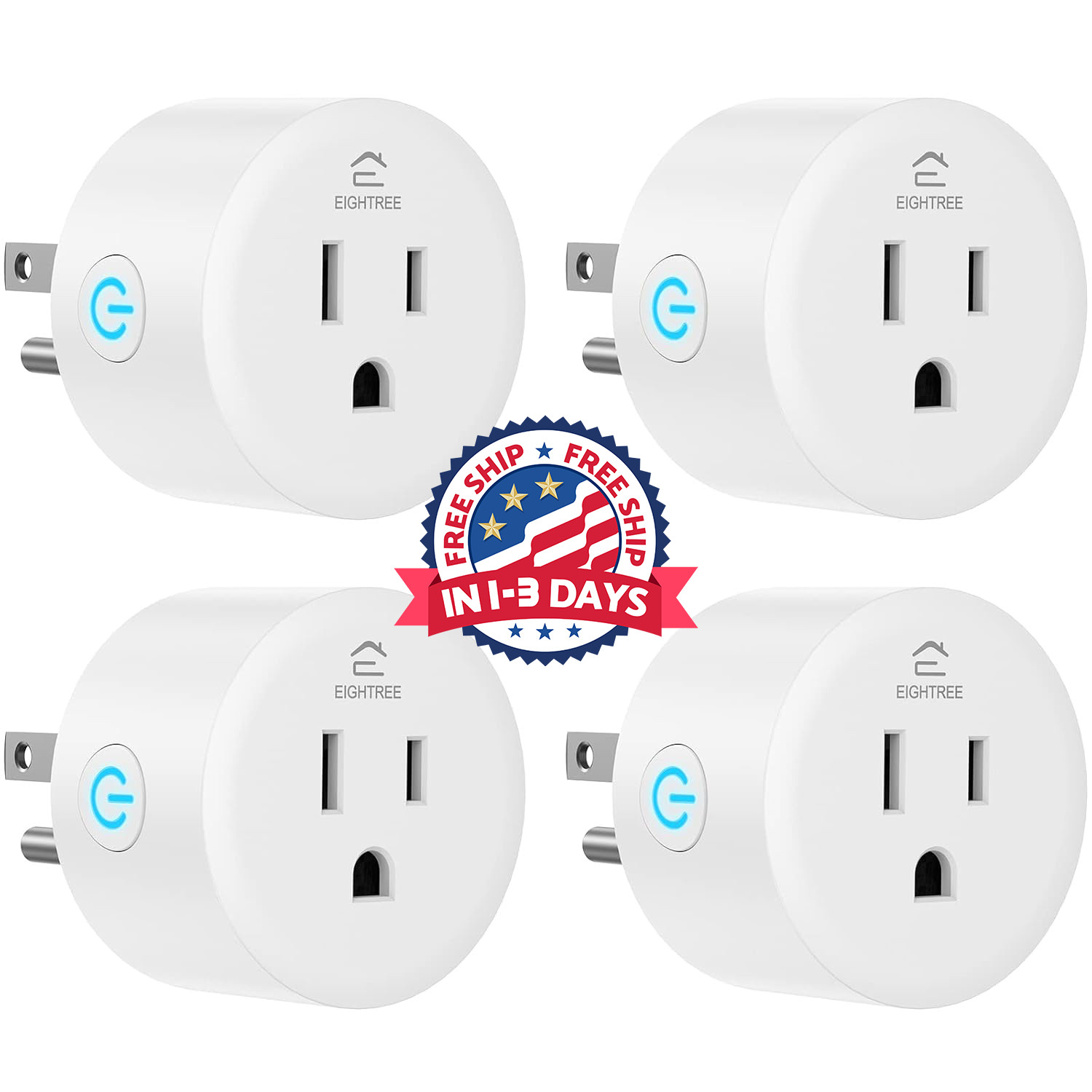 Enchufes Inteligentes Wi-fi Outlet 4 Pack - Enchufes Inteligentes Que Funcio...