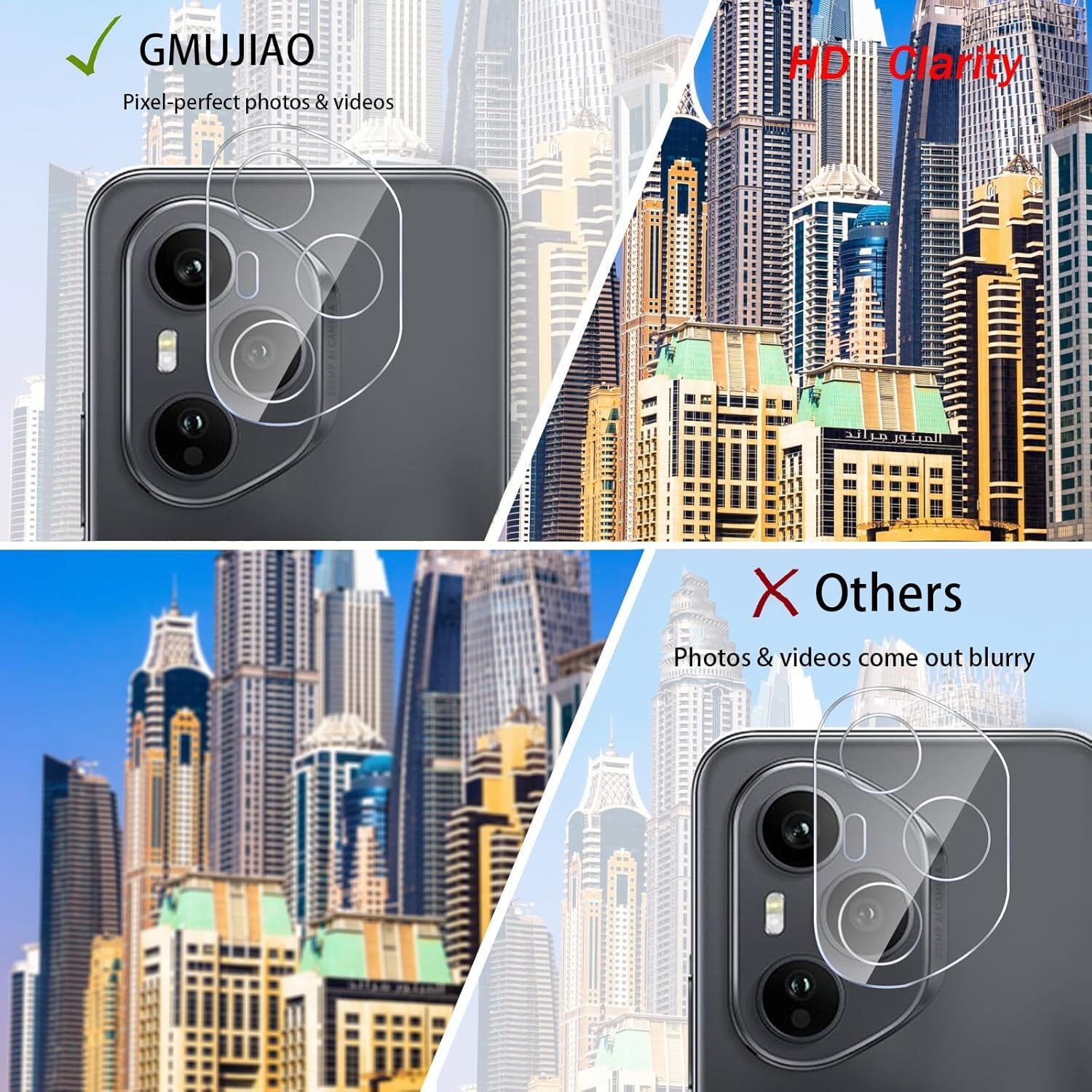 2+2 Pack Tempered Glass Screen Protector Camera Lens Protector For Honor 400 Pro