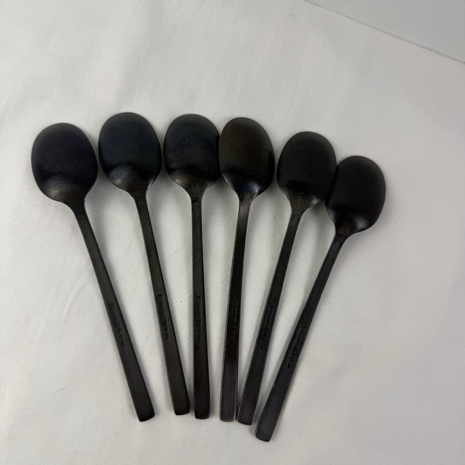 35 Piece Cambridge Cecil Black Satin Flatware Silverware Service For 7 Titanium