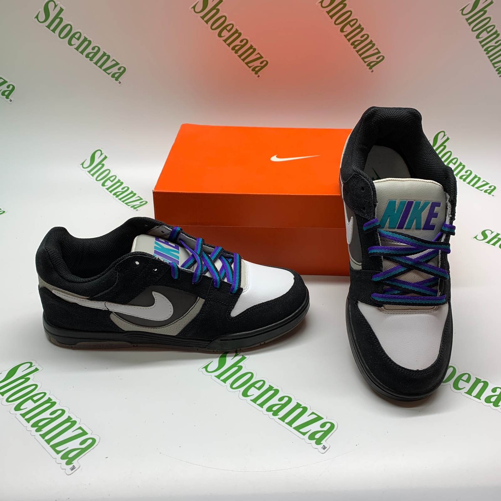 Nike Air Twilight 325253 013 Black Gray White Skateboard Sneakers Shoe Men 8.5