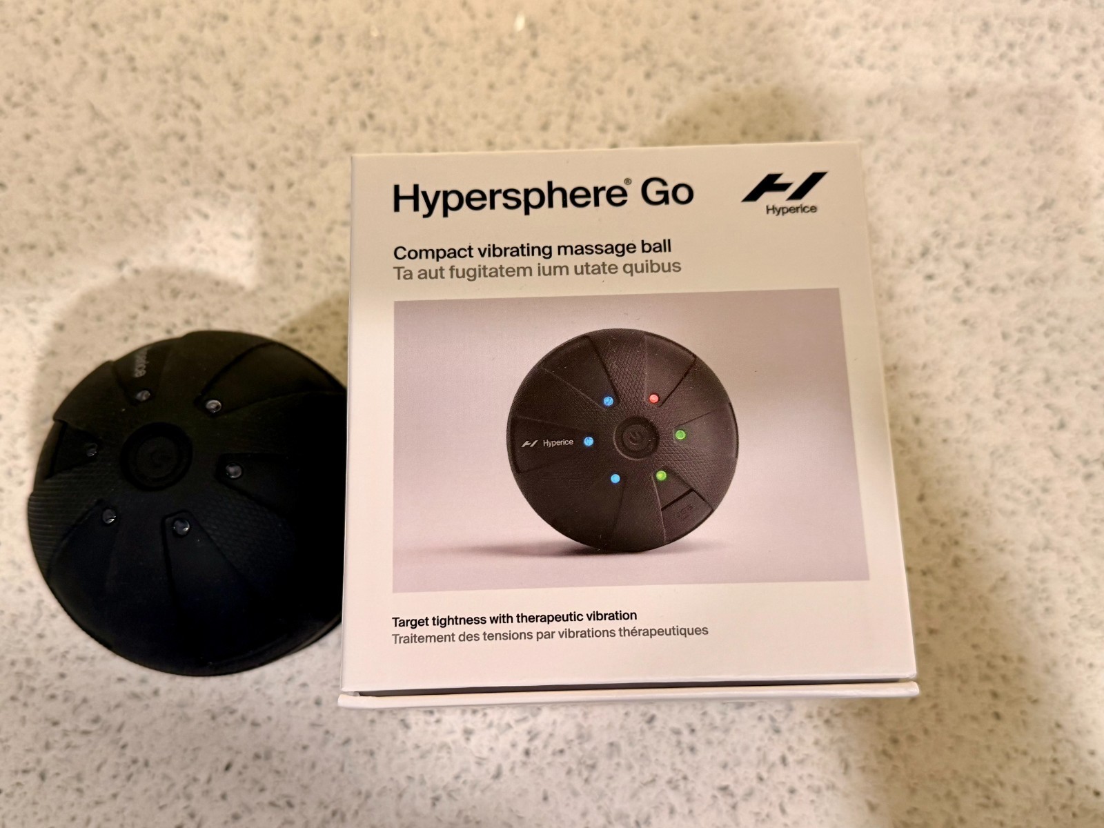 Hyperice Hypersphere Go - Black - Used In Box -