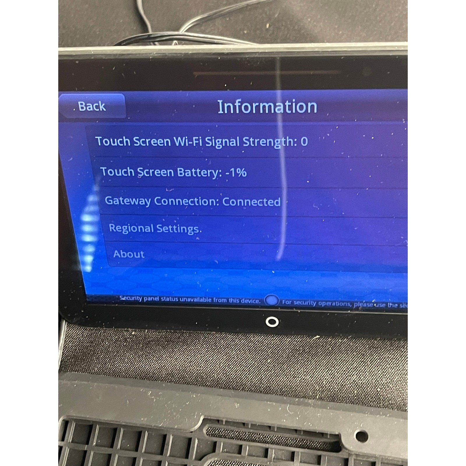Netgear ADT Pulse Home Security Screen HSS101 HS101ADT-1ADNAS Touchscreen Panel