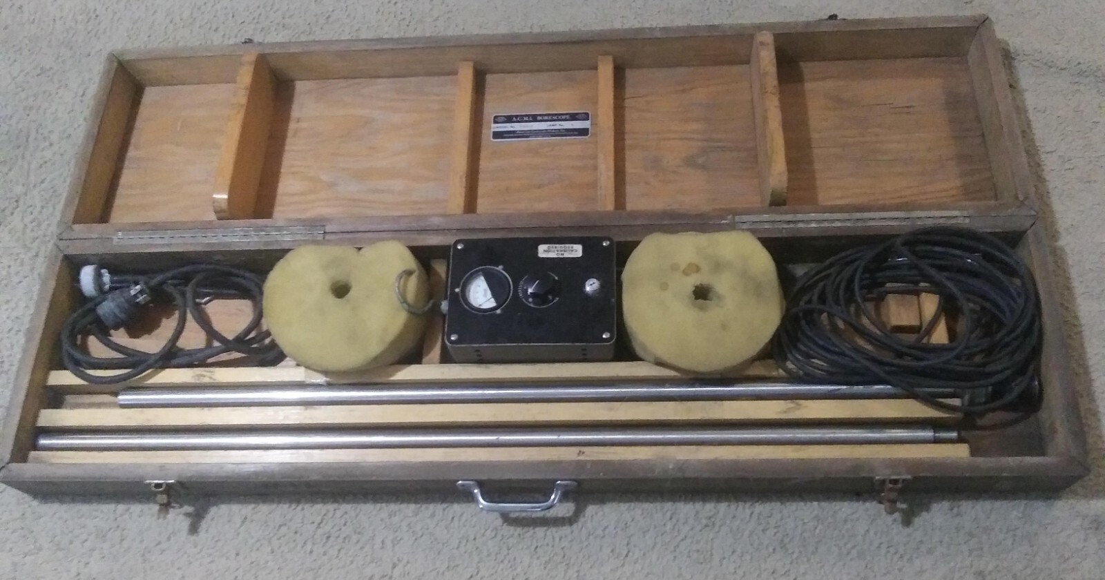 ACMI A.C.M.I. B-126-A Borescope in wooden box for Parts or Repair