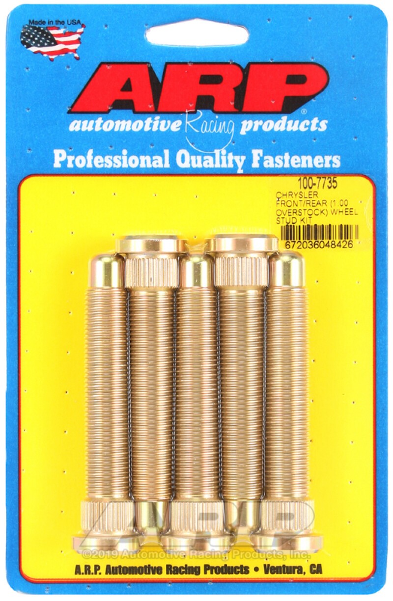 ARP 100-7735 fits Chrysler Front / Rear M14 1 Over Stock Wheel Stud Kit