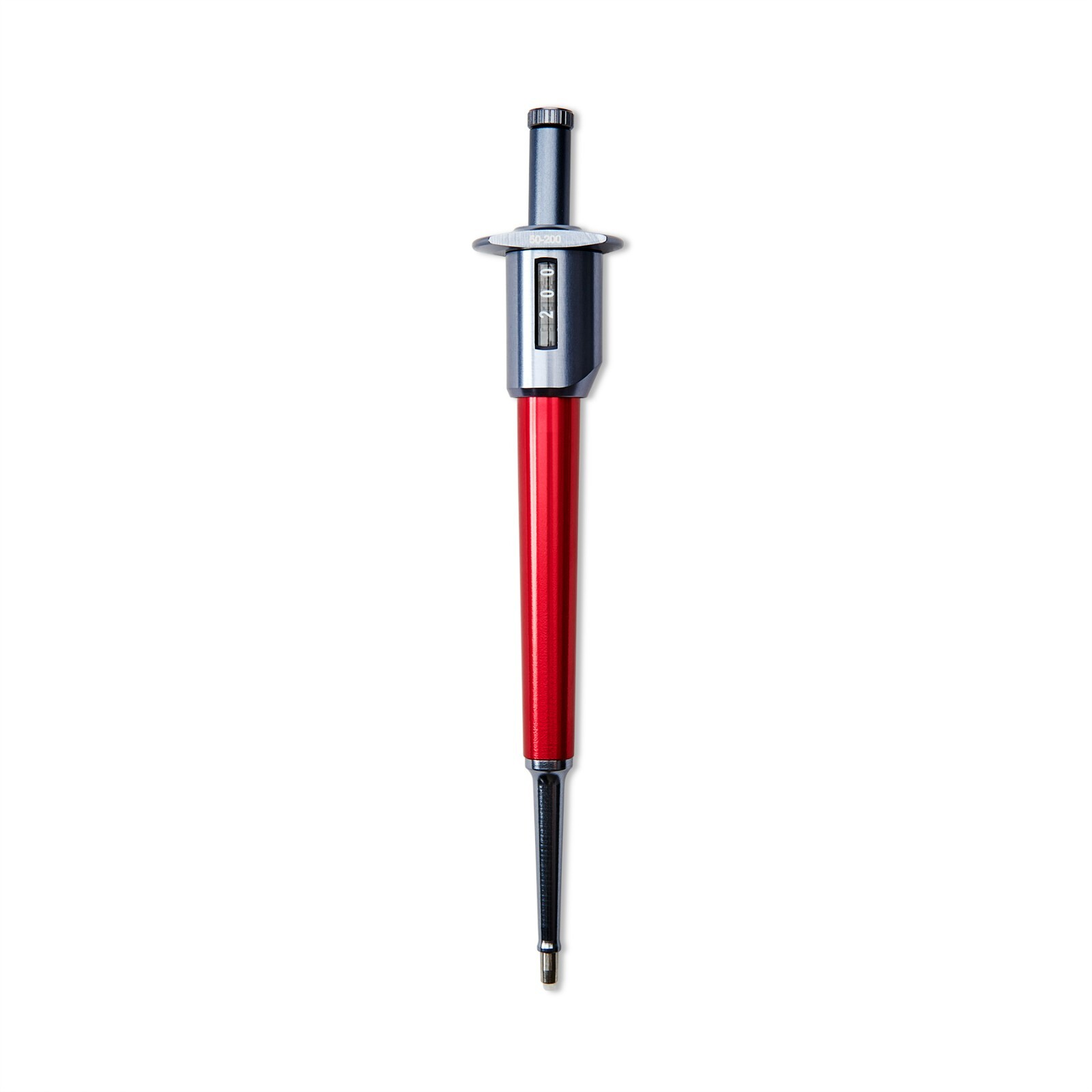 VistaLab 50-200?L Pipette, MLA, Digital, Red, #1137
