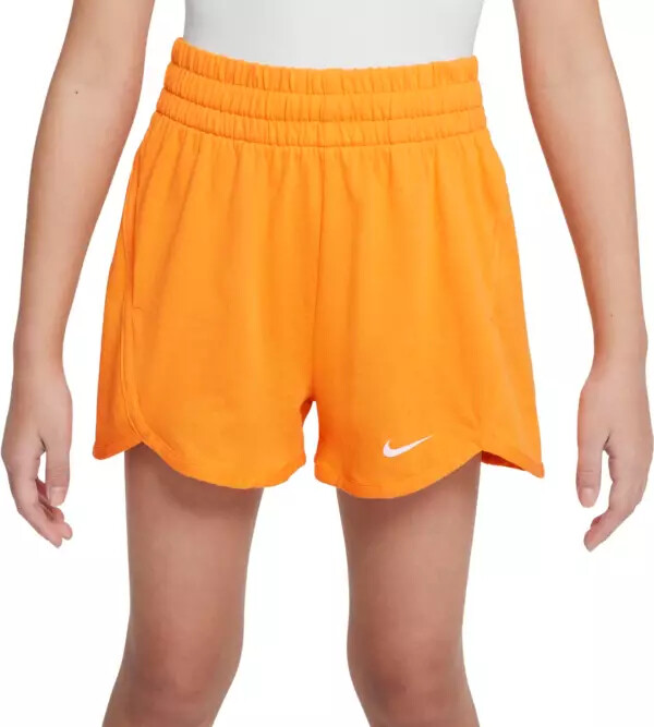 Nike Big Kids Girls Dri-FIT Breezy High-Waisted Training Shorts (DX4965)