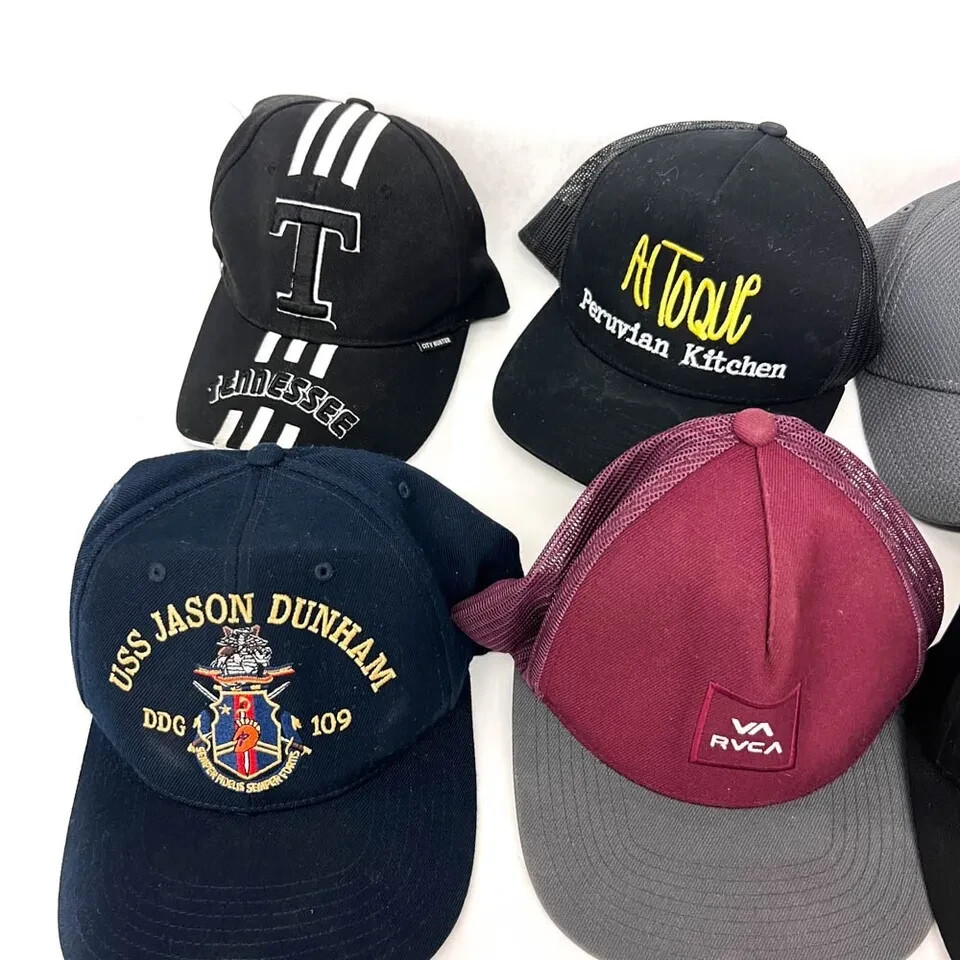 8 Pcs Assorted Baseball Cap Strapback Youth Hat, Yupoong New Era The Corps 5.11