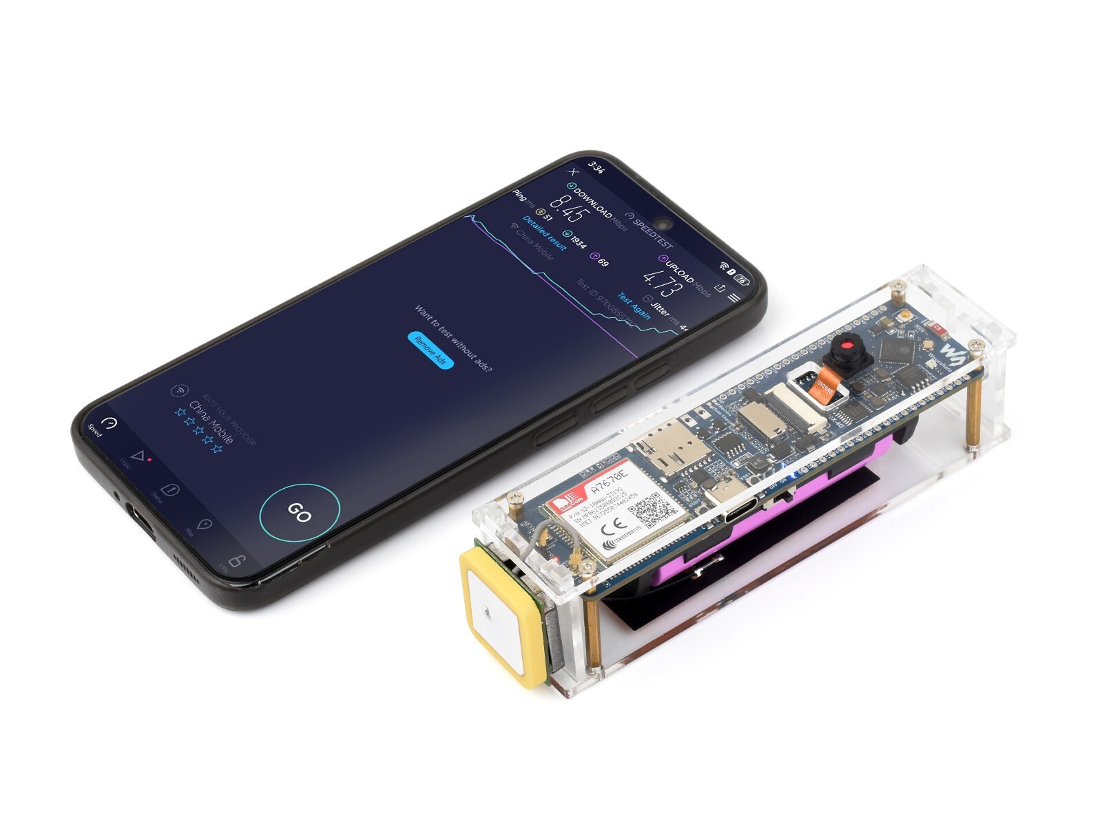 Waveshare ESP32-S3 A7670E 4G Development Board LTE Cat-1 /2G/WiFi/Bluetooth GGNS