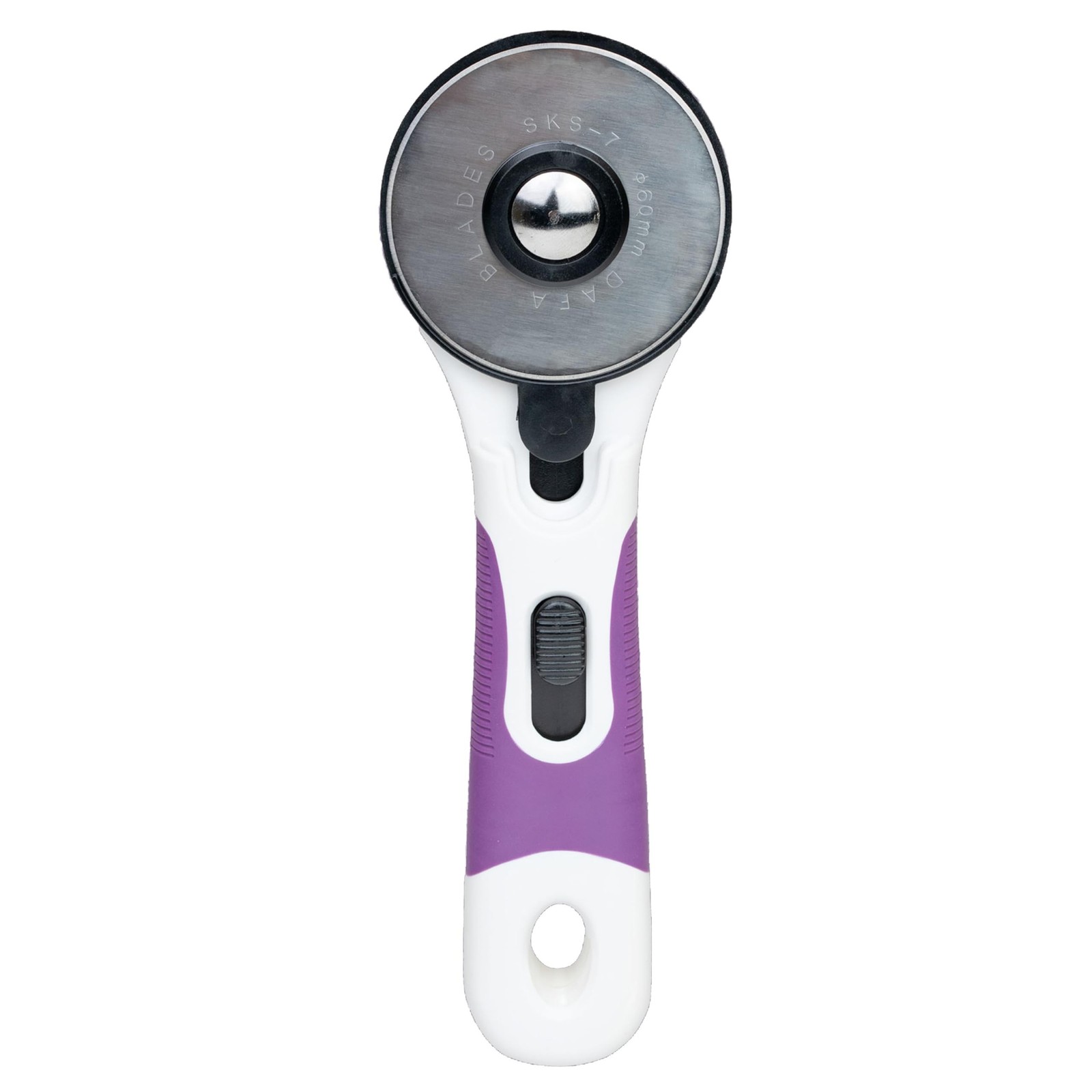 The Quilted Bear 60mm Rotary Cutter - Ergonomic Soft Grip Rotary Cutter for F...