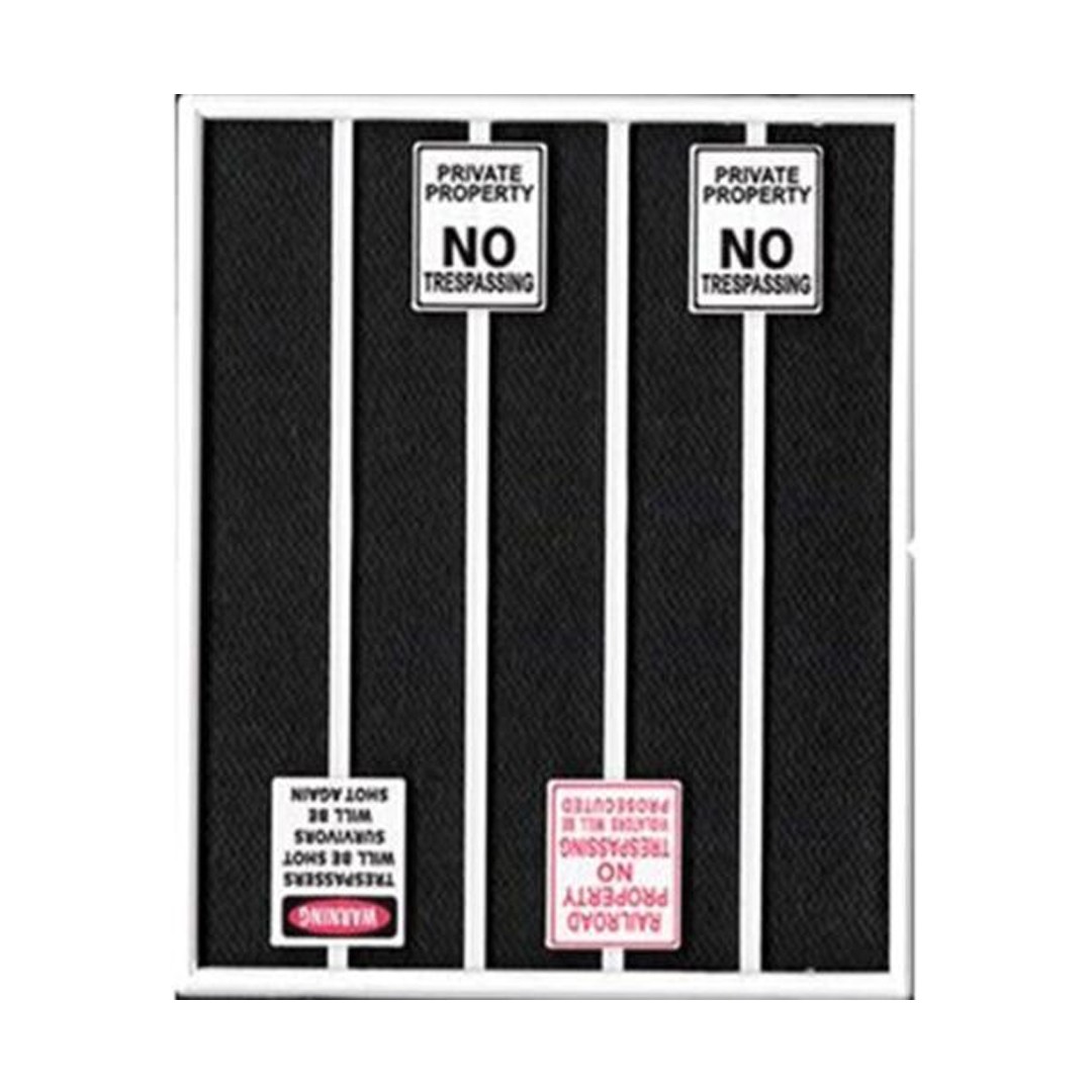 NEW Tichy Train No Trespassing Signs 8 Signs 3 Styles O Sc FREE US SHIP