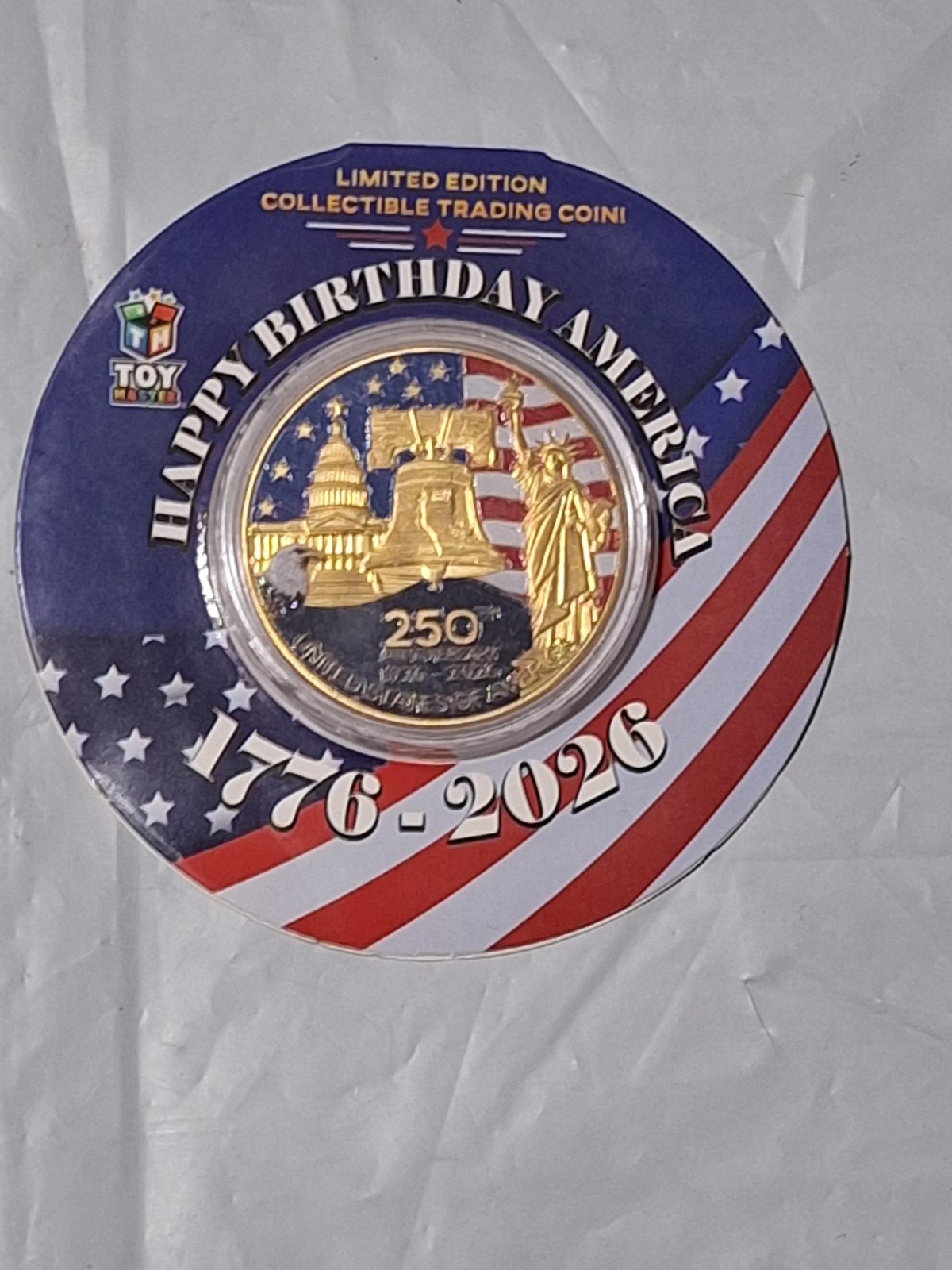 2026 Happy Birthday America 250th anniversary Collectible Trading Coin