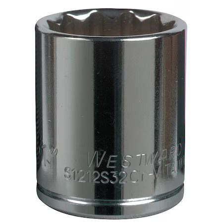 Westward 5Mv31 Westward 1/2 In Drive, 13/16" Sae Socket, 12 Points,  Steel,