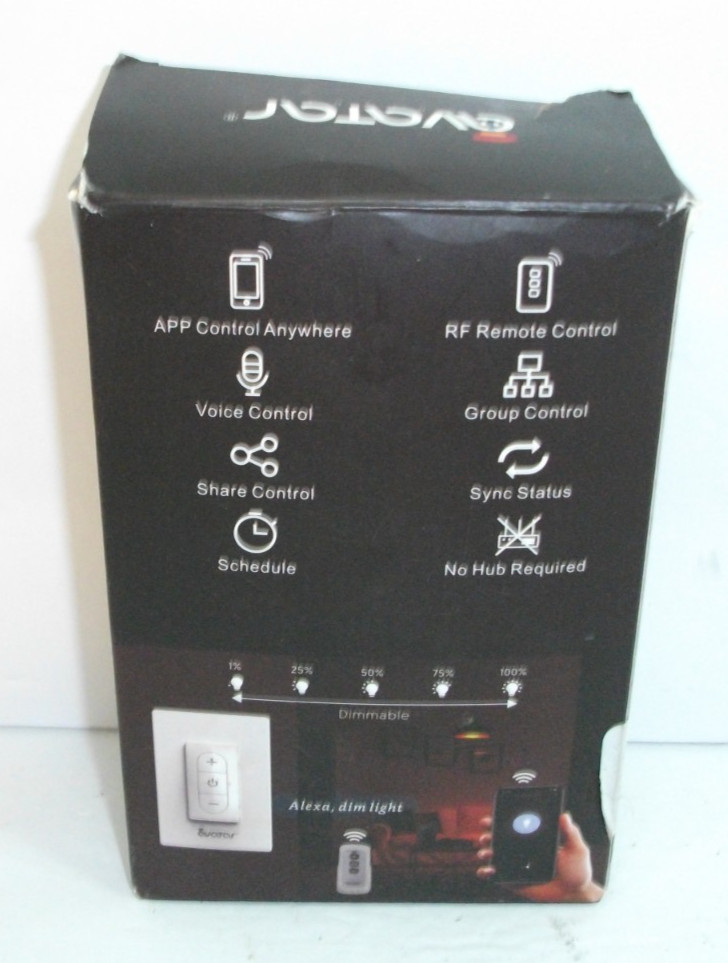 Avatar Controls In Wall Smart Switch Wi-Fi Enabled White Open Box