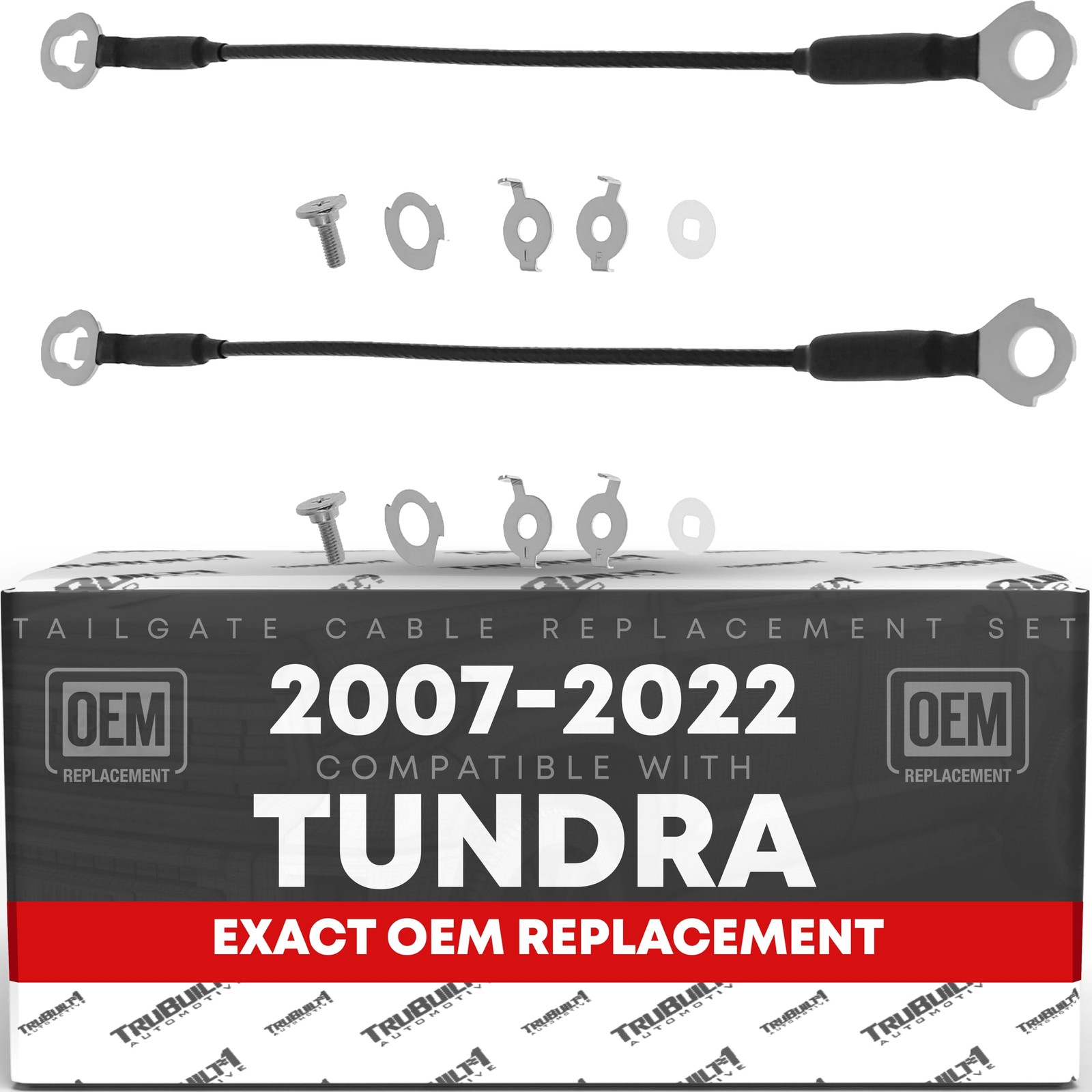 Tailgate Cable Replacement Set,, Rear Left & Right Side - Compatible with 200...