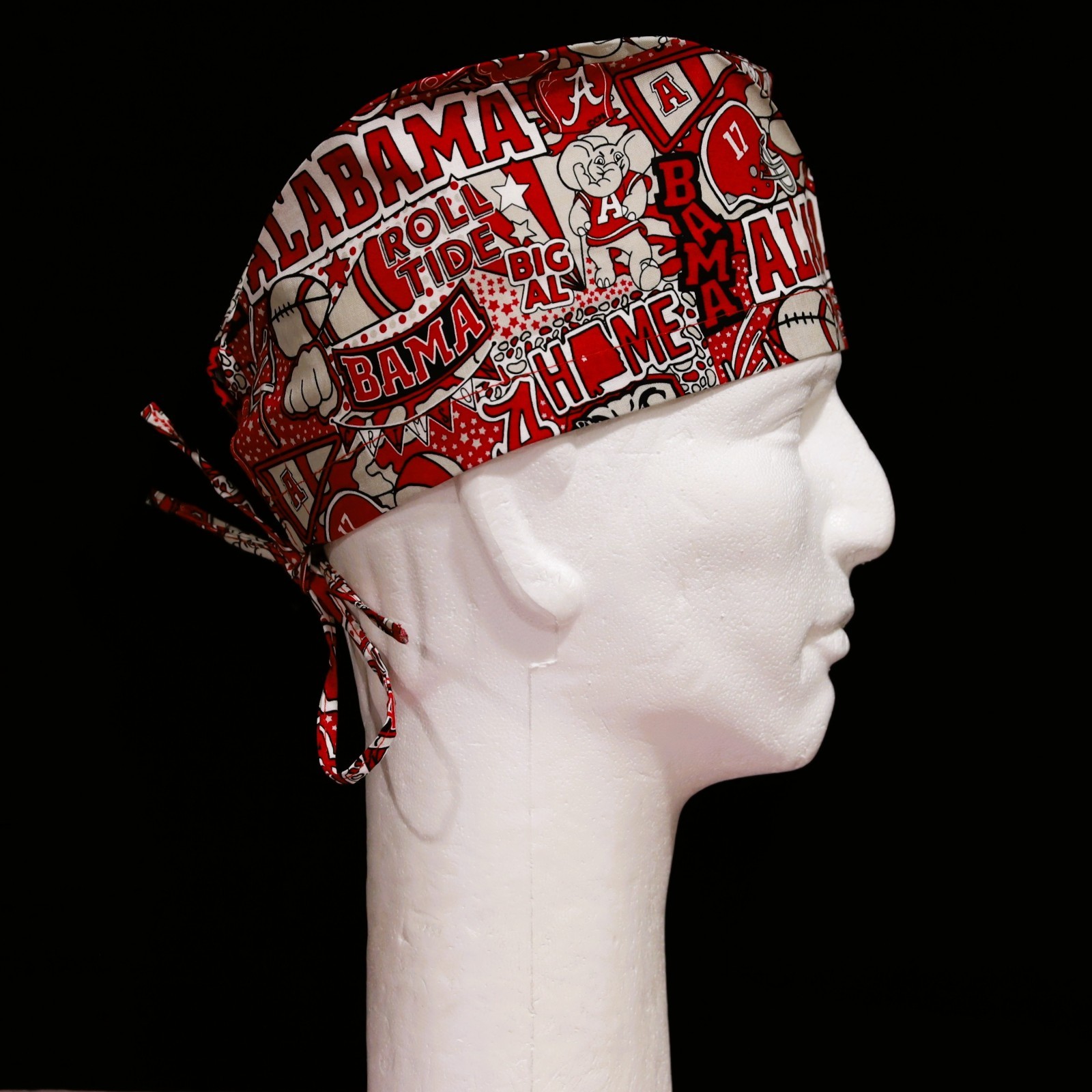 Alabama Crimson Colorful Theme Scrub Hat
