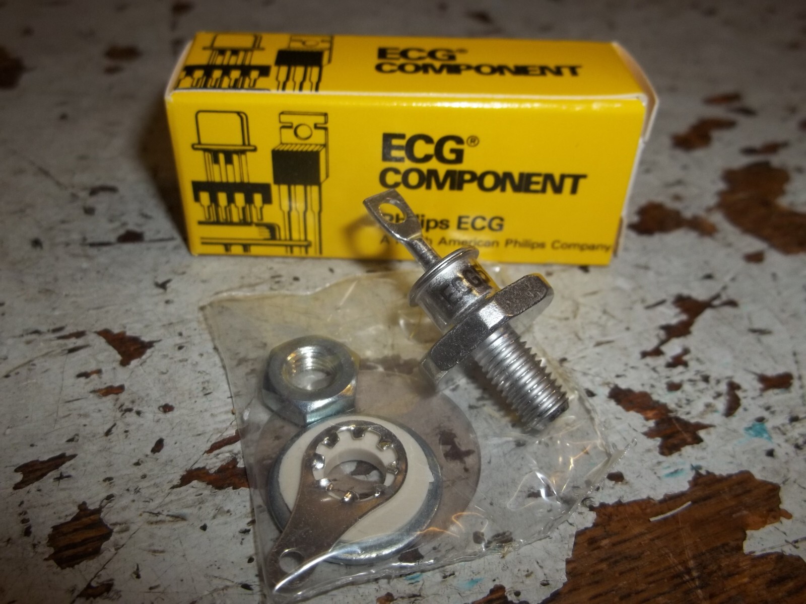 PHILIPS SYLVANIA ECG GENERAL PURPOSE RECTIFIER DIODE 5994 THREAD END IS K (*1-1)