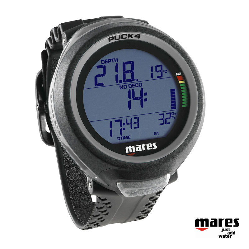 Mares Puck 4 Black Diving Computer with Bluetooth
