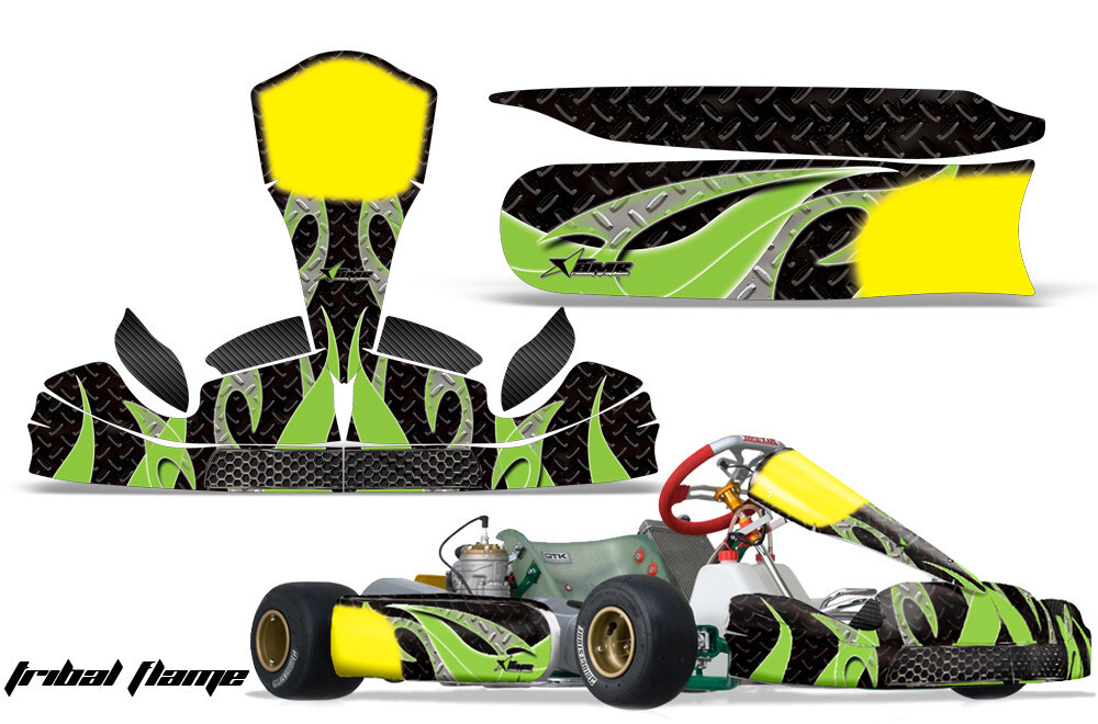 Go Kart Graphic Decals Stickers For Tony Kart M4 Carene (Thru 2016) TFLAMES G K