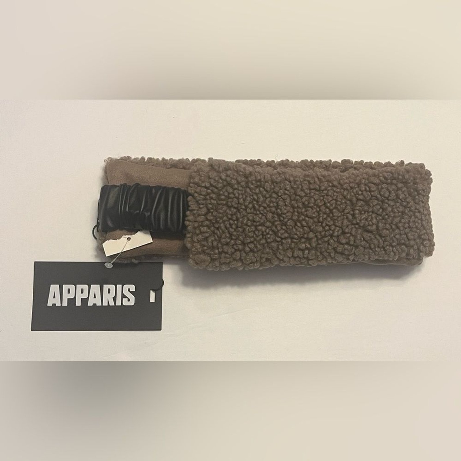 Apparis Eleni Faux Shearling Headband NWT OS