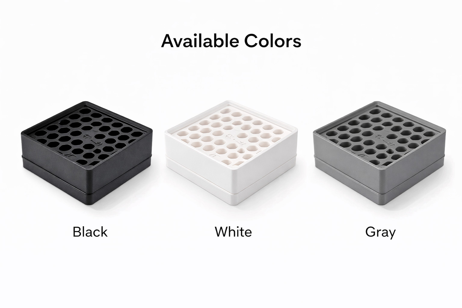 Gridfinity 2×2 Hex Bit Holder Stackable | 1/4" Bit Organizer | Modular Storage
