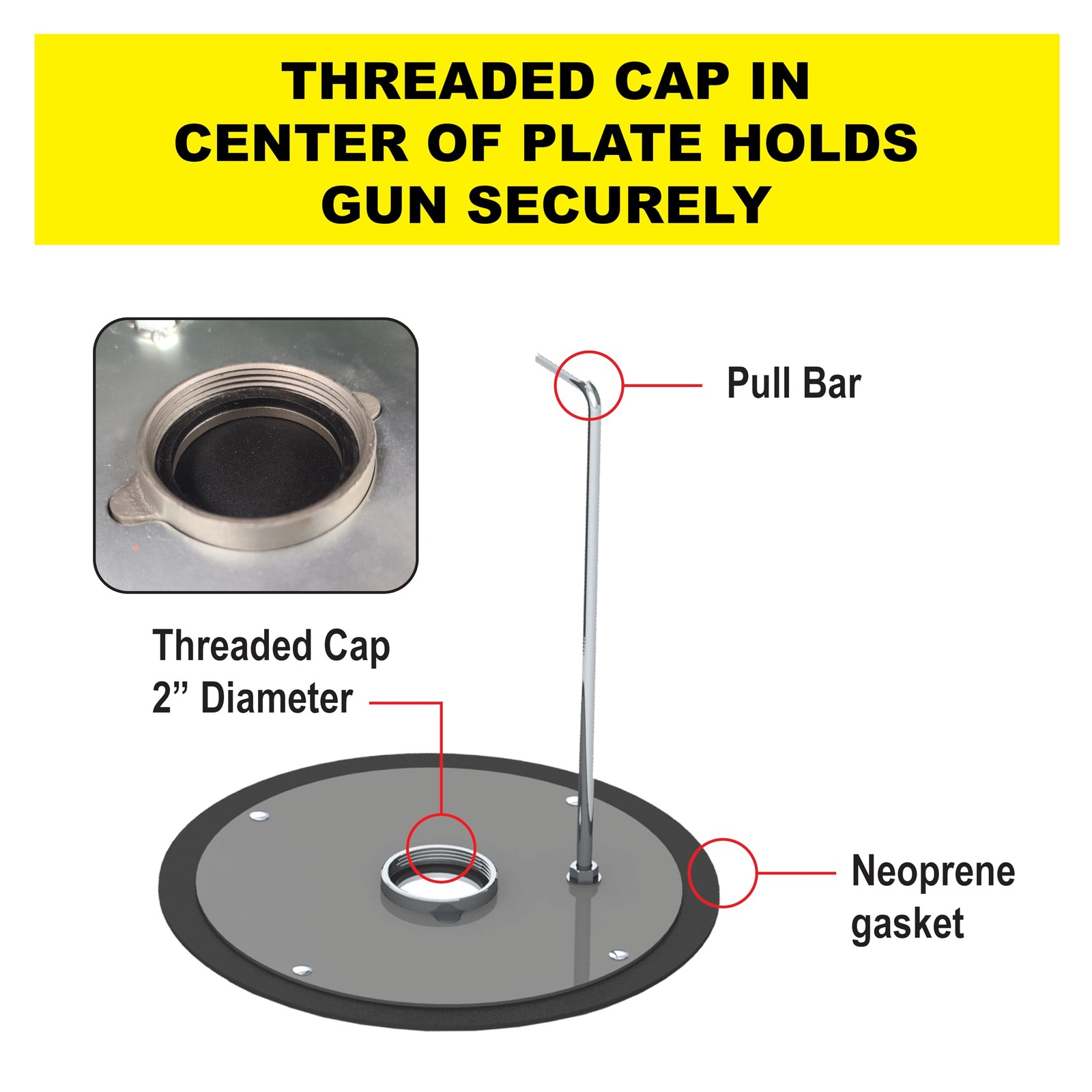 Engineering 504-G01 Threaded Follow Plate for 2 Gallon Pail