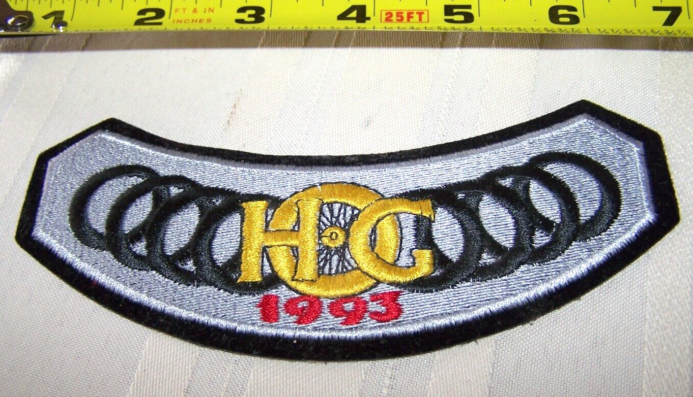 HARLEY DAVIDSON OWNERS GROUP HOG 1993 VEST JACKET ROCKER PATCH