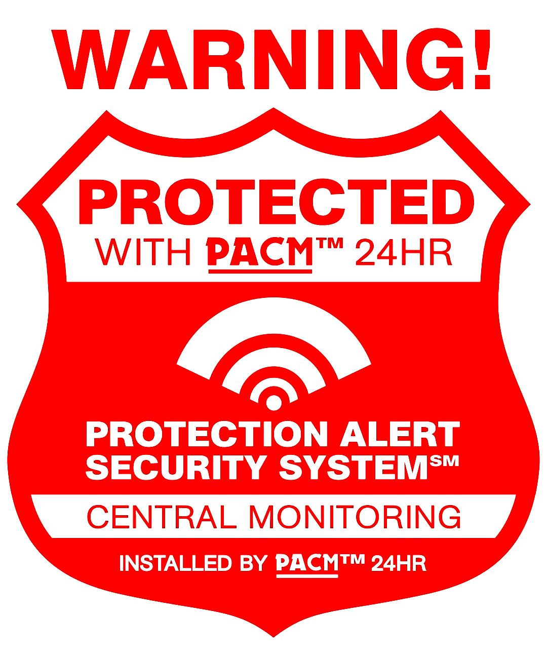 14 Propertyguard® Home Alarm System Security Stickers & 1 CCTV Camera Decal
