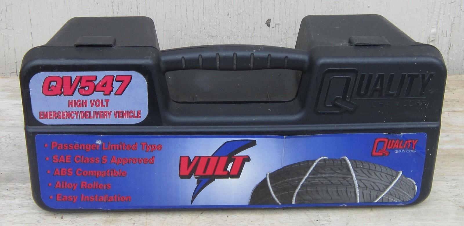 Quality Chain Corp HIGH VOLT Diagonal Cable TIRE CHAINS size QV547 NEW UNUSED