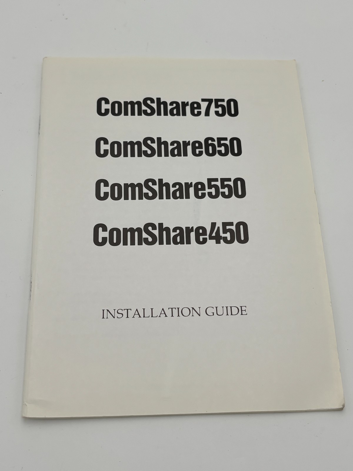 Vintage Paperback ComShare 750 Installation Software Guide/Manual NICE!